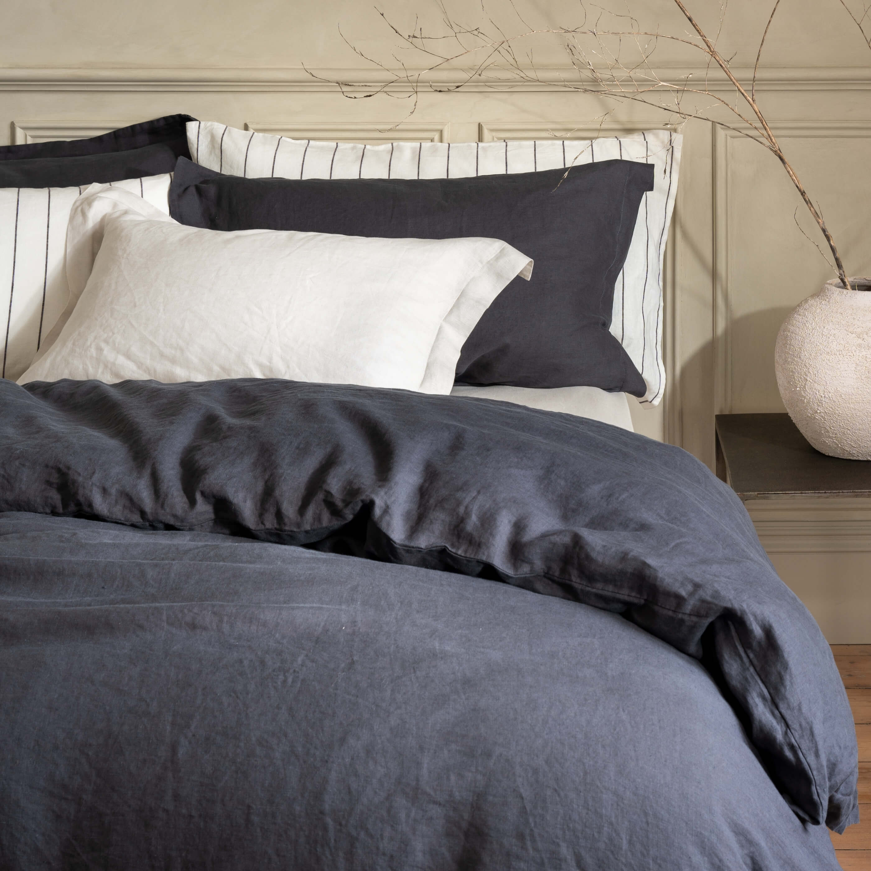 Grey Bedding | Soak and Sleep