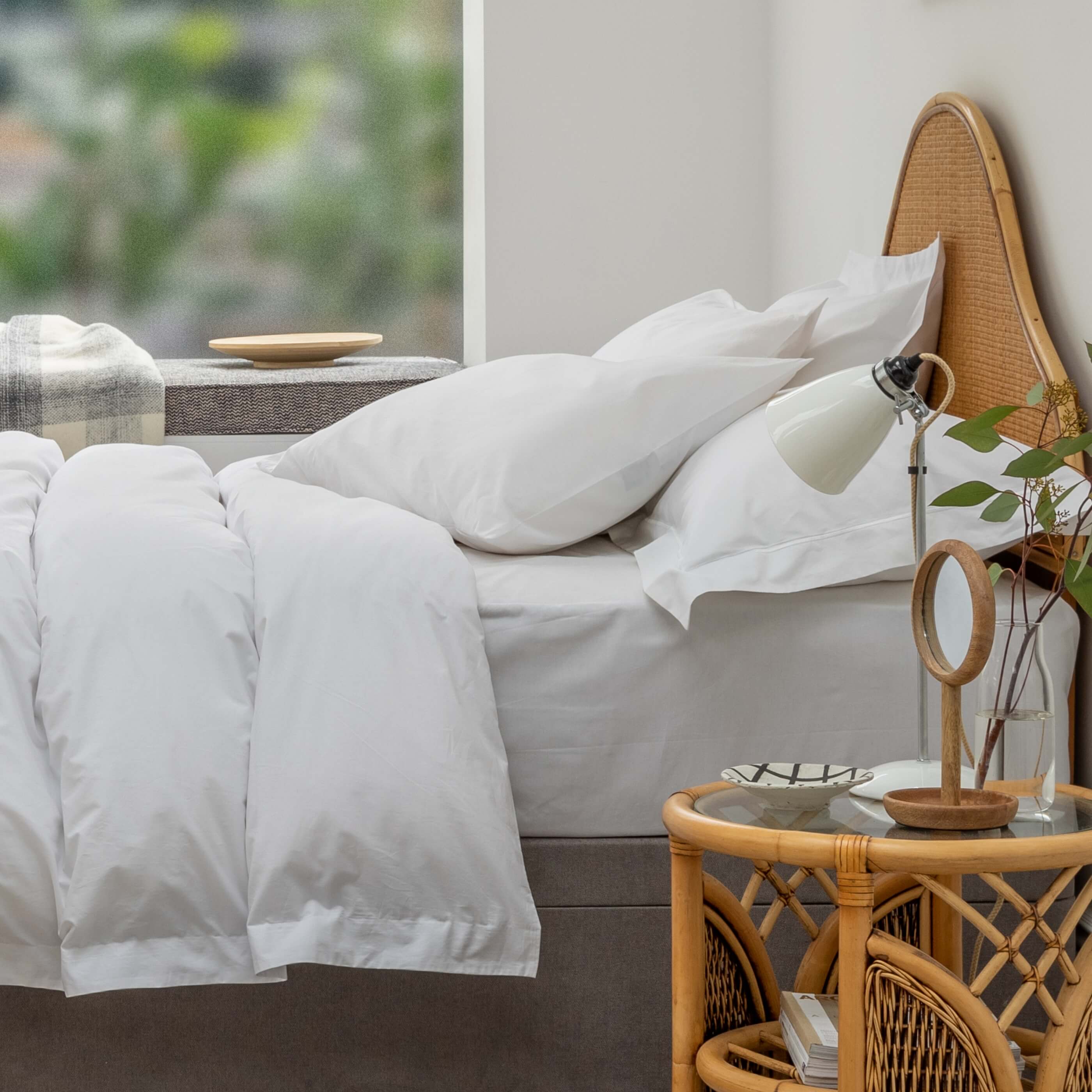 White 200TC Organic Cotton Bedding And Sheet