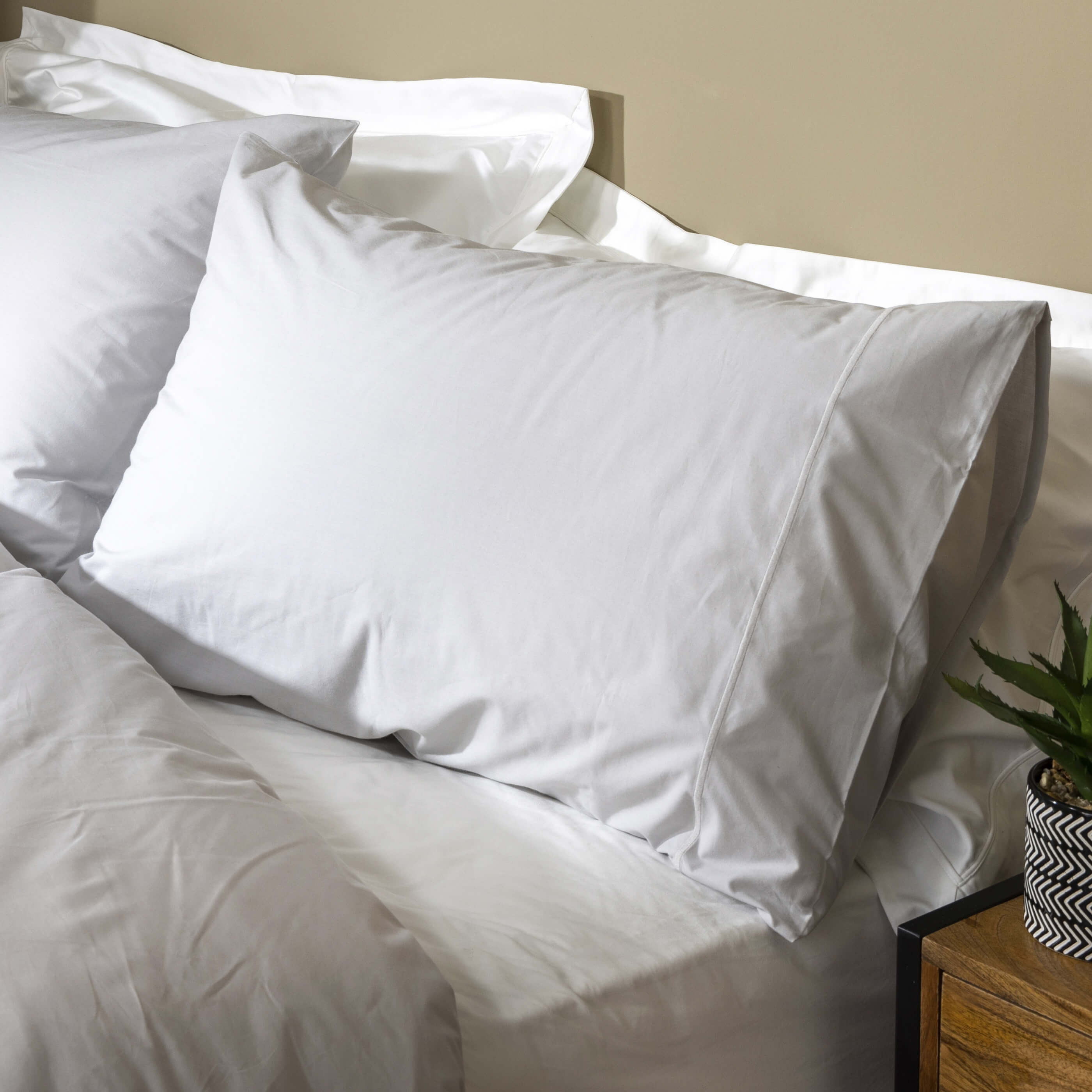 Sliver Grey 200TC Egyptian Cotton Bedding And Sheets