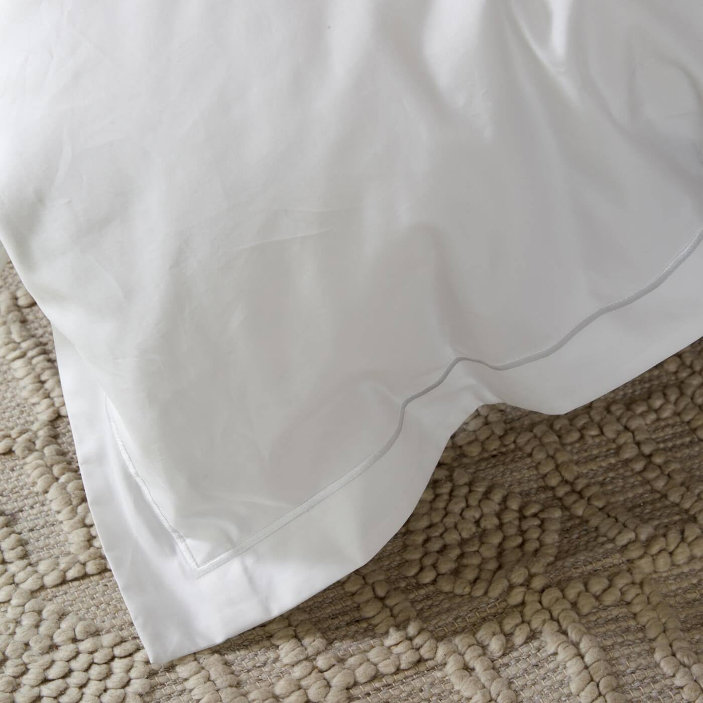 White 300TC Easycare Cotton With Tencel Duvet Cover