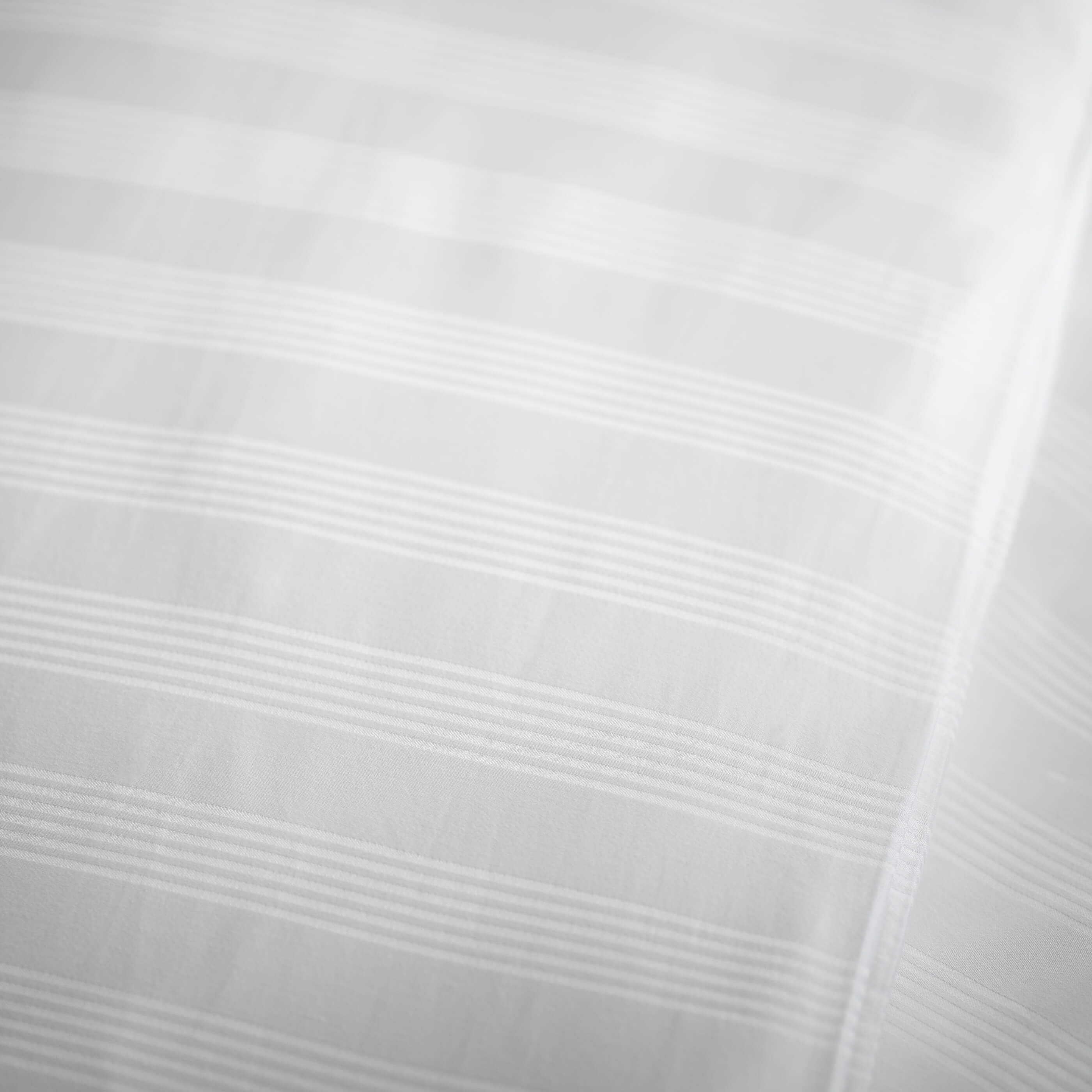 White 400TC Cotton Dobby Stripe Duvet Cover
