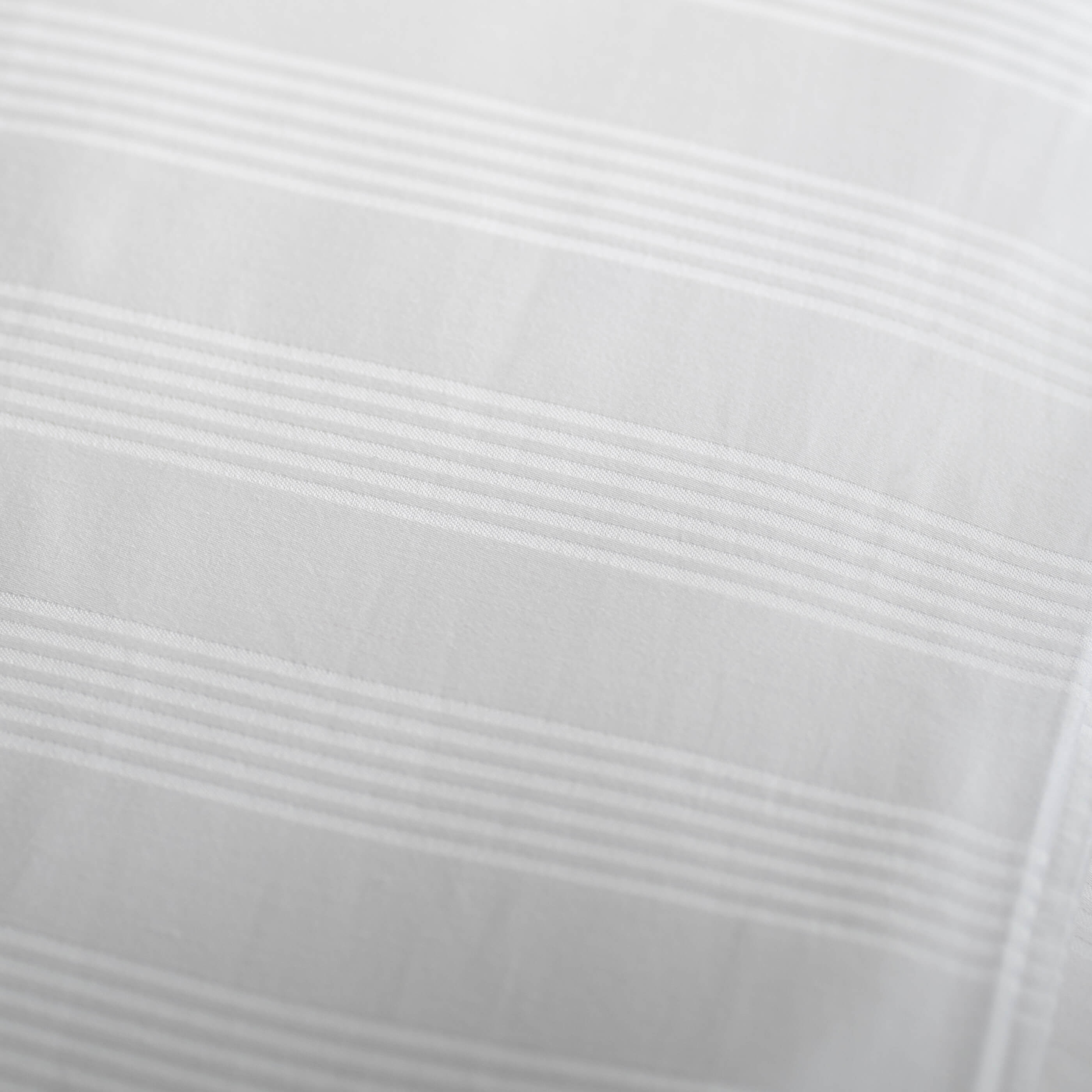White 400TC Cotton Dobby Stripe Duvet Cover