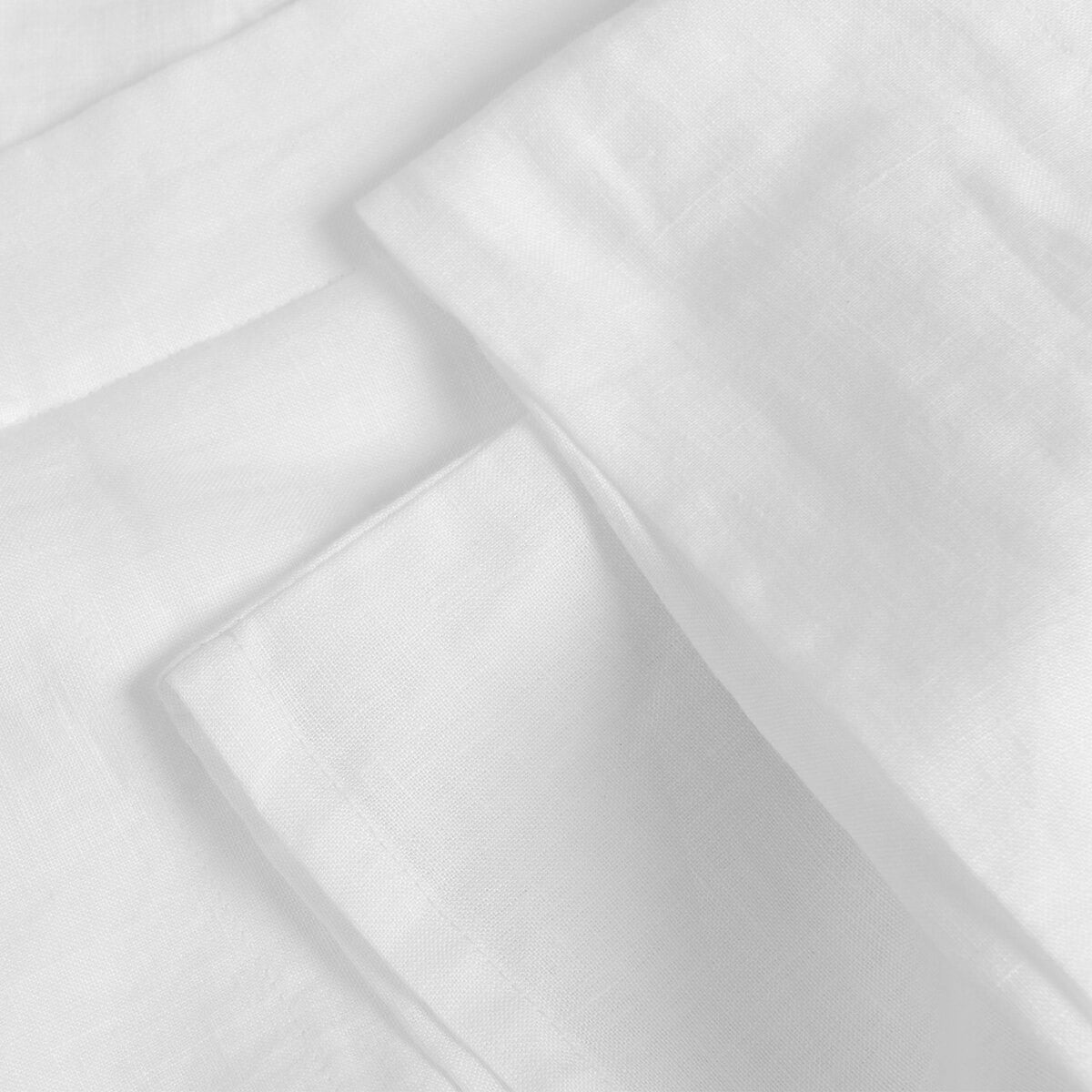 White French Linen Flat Sheet