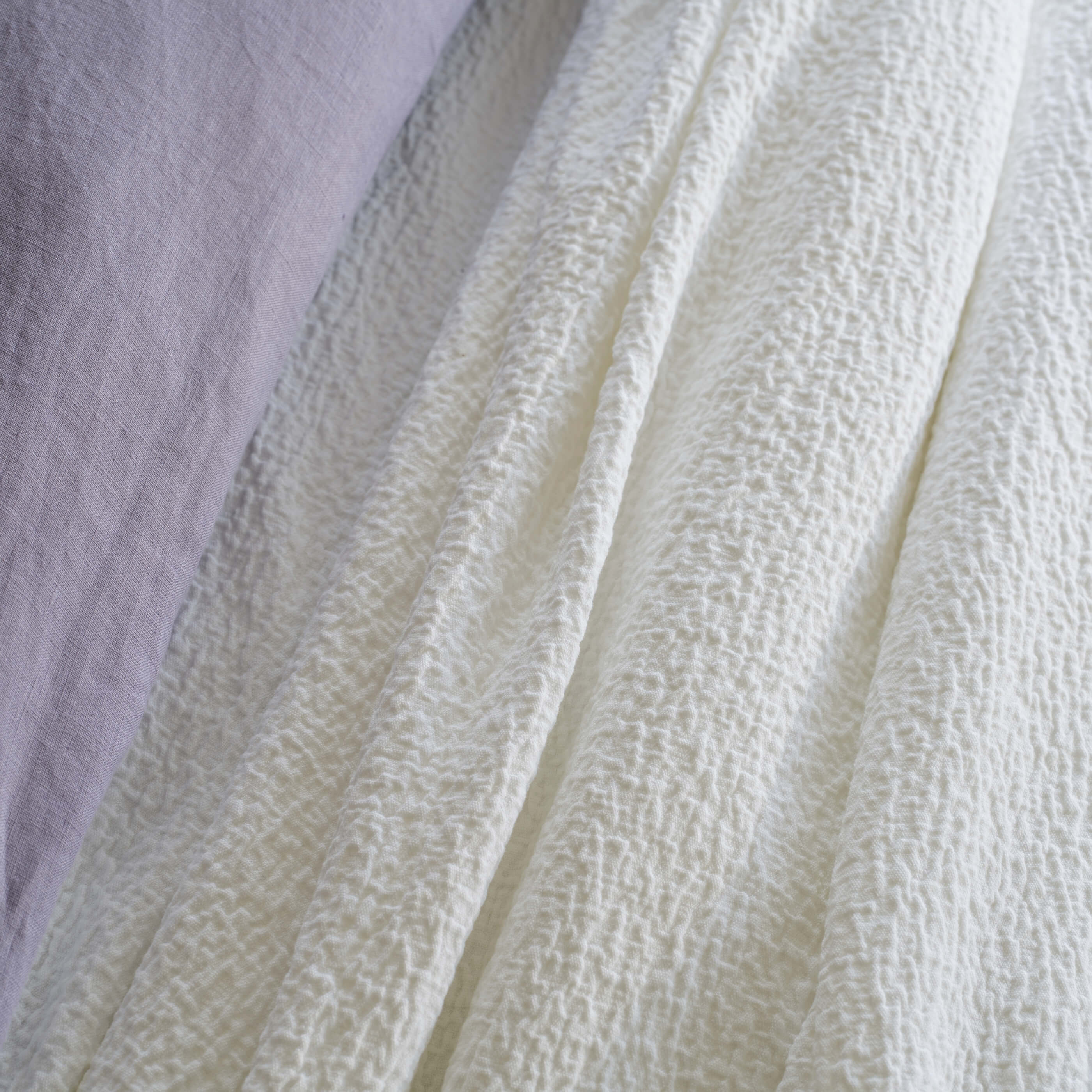 Lavender French Linen Duvet Cover