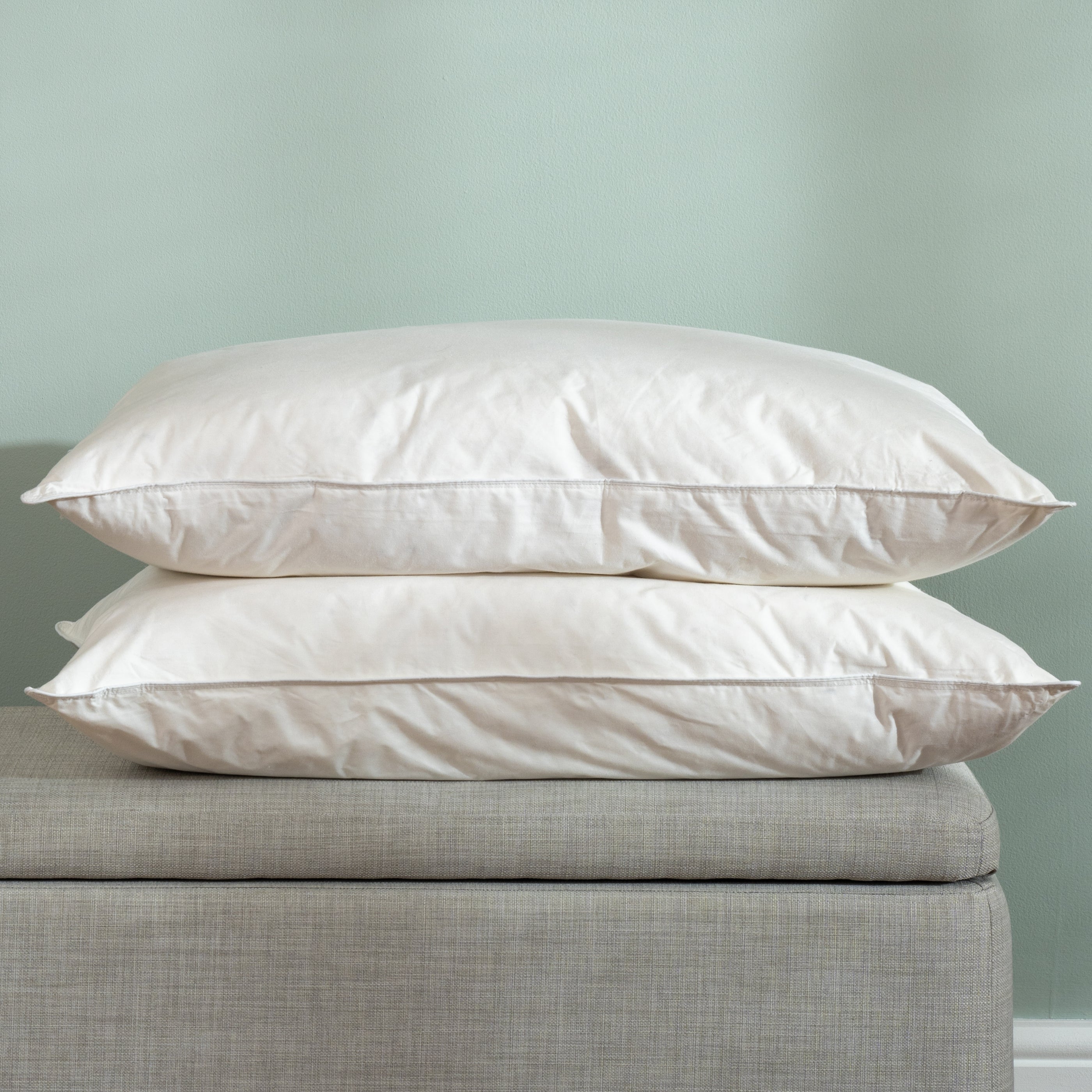 Goose Feather & Down Standard Pillow - Medium- 10 Pack
