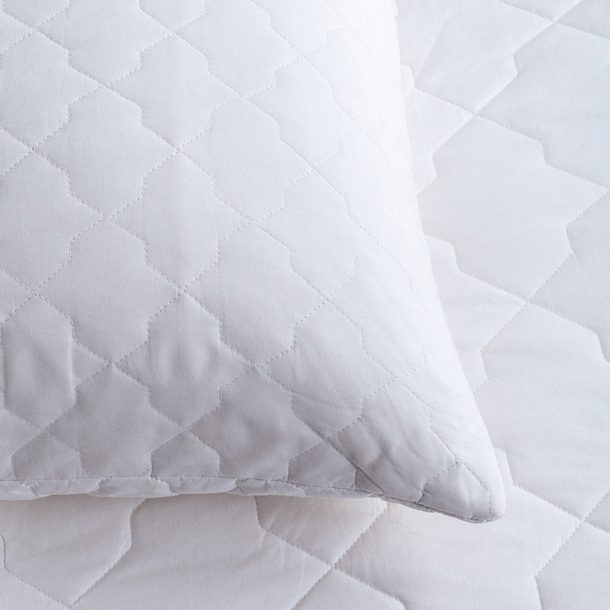 Quilted Cotton Pillow & Pillow Protector Bundles