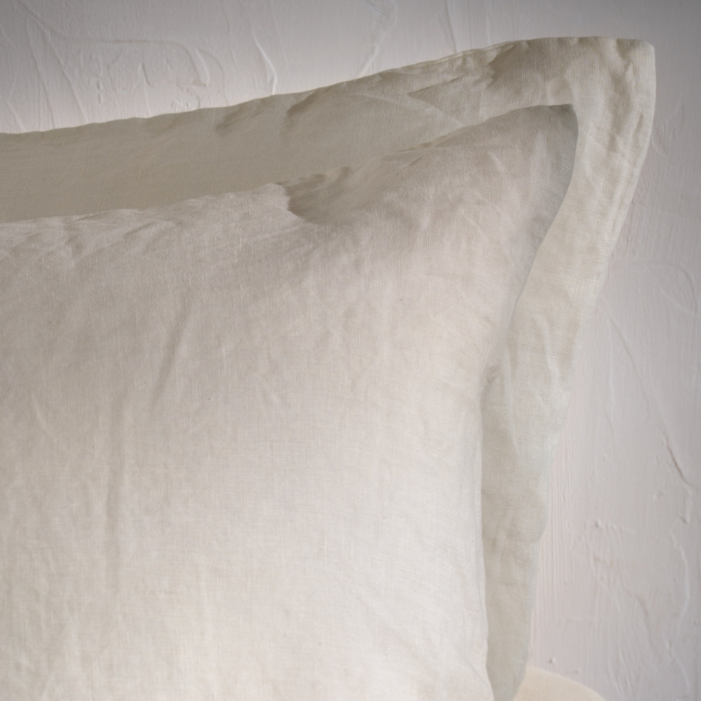 Chalky White French Linen Bed Set