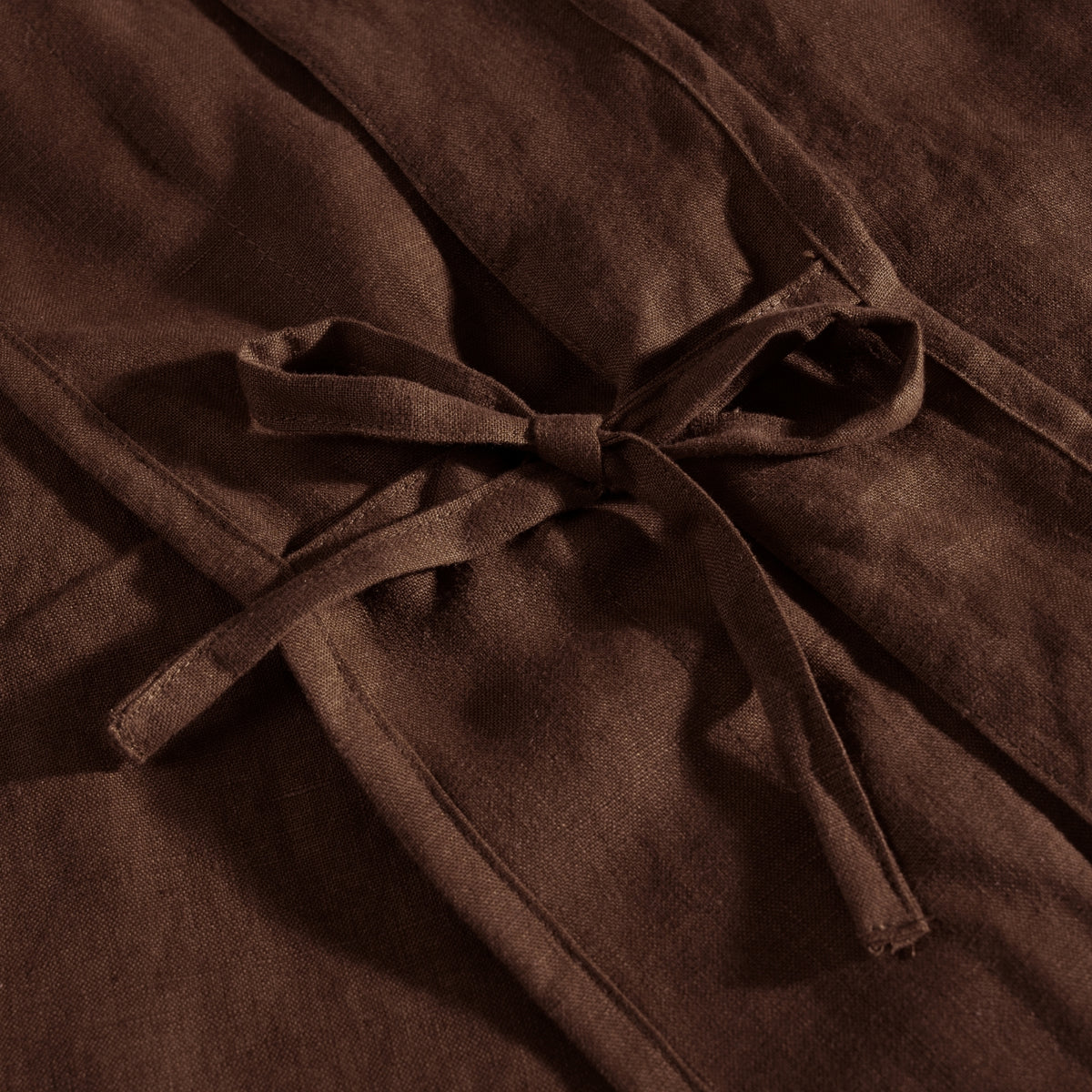 Chocolate French Linen Duvet Cover