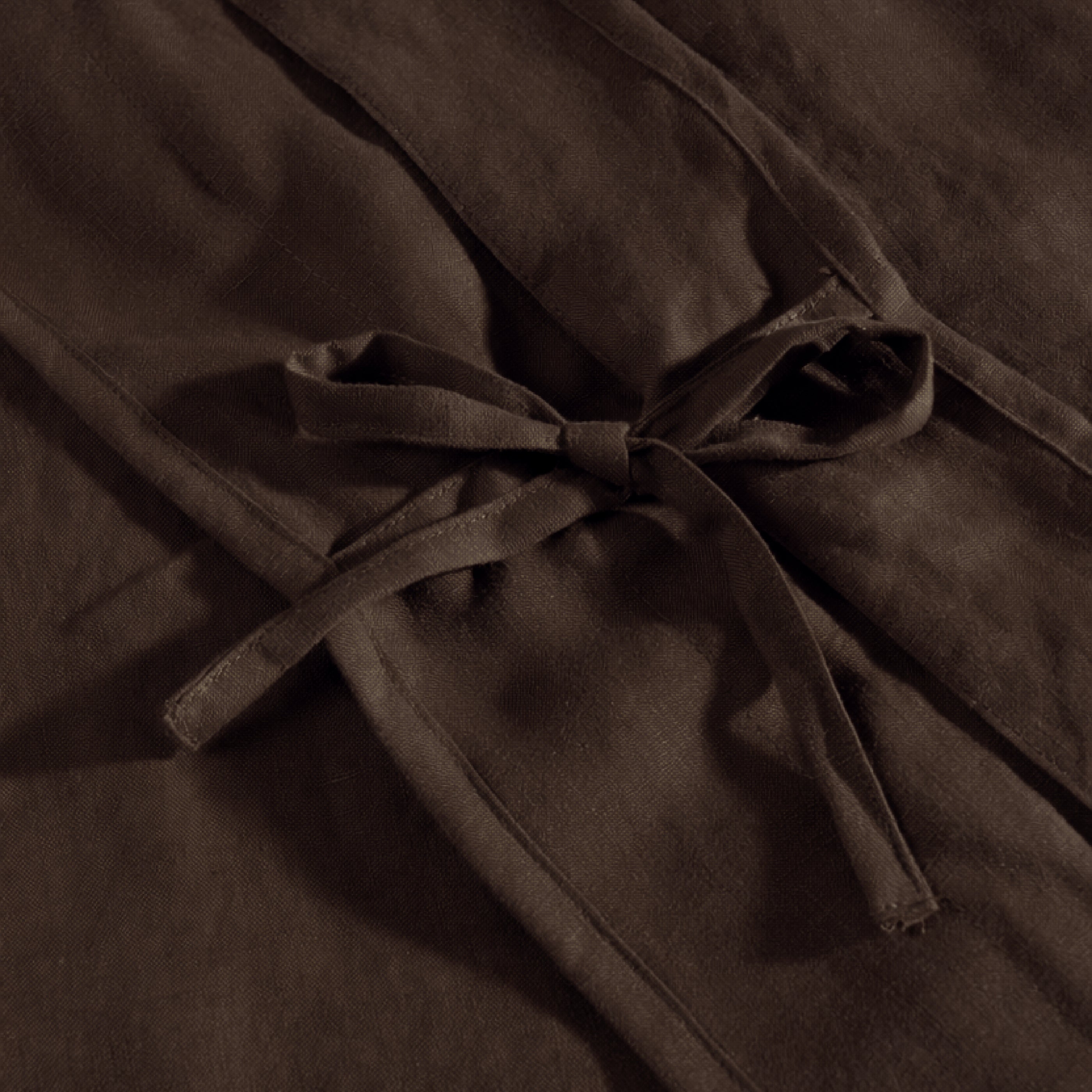 Chocolate French Linen Duvet Cover