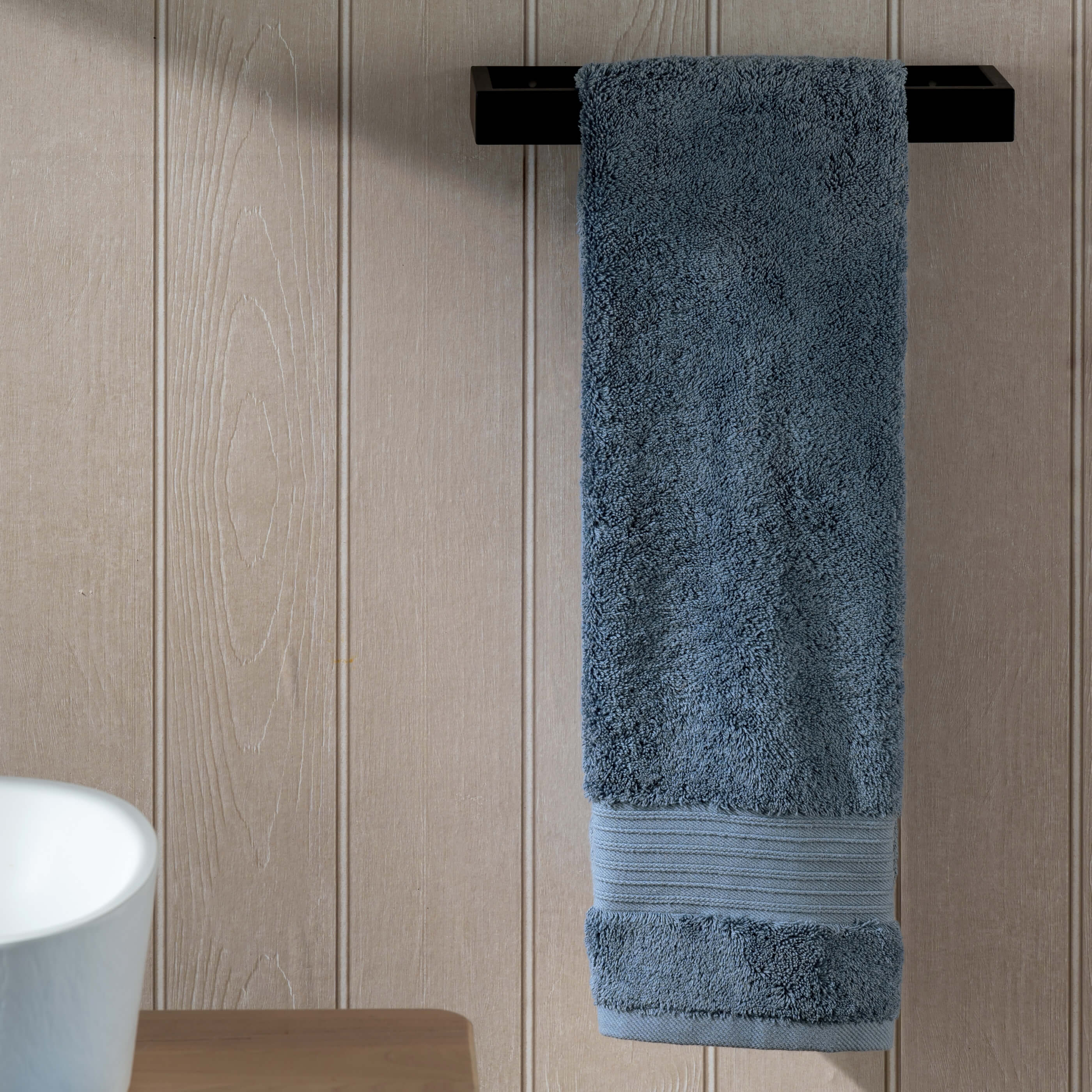 Dusky Blue Egyptian Cotton Hand Towel