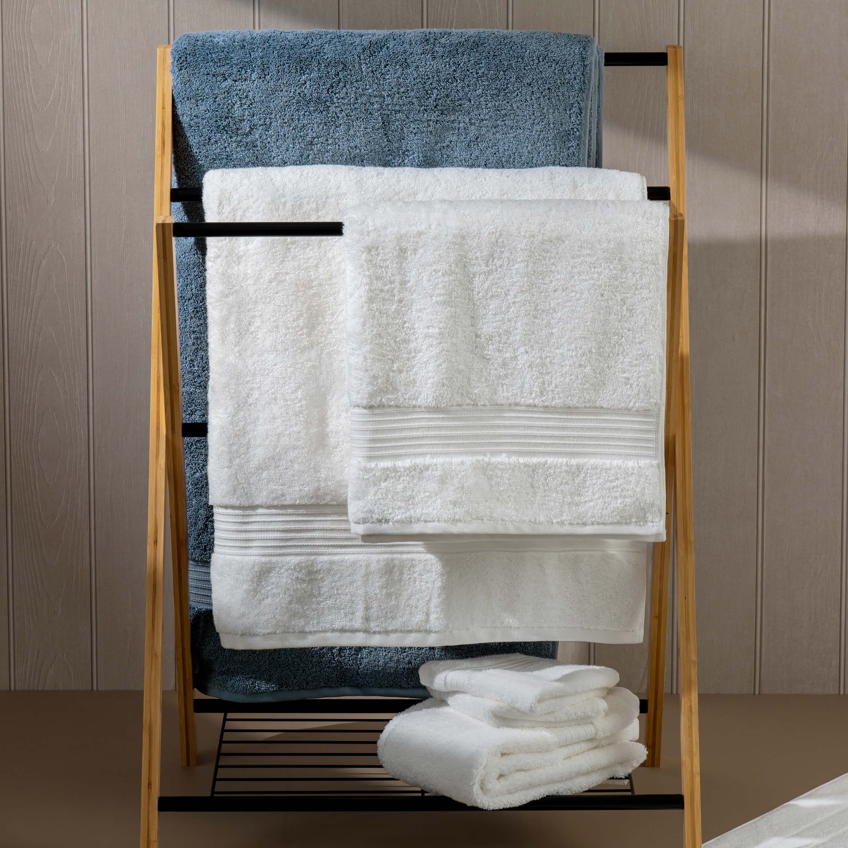 Dusky Blue Egyptian Cotton Bath Sheet