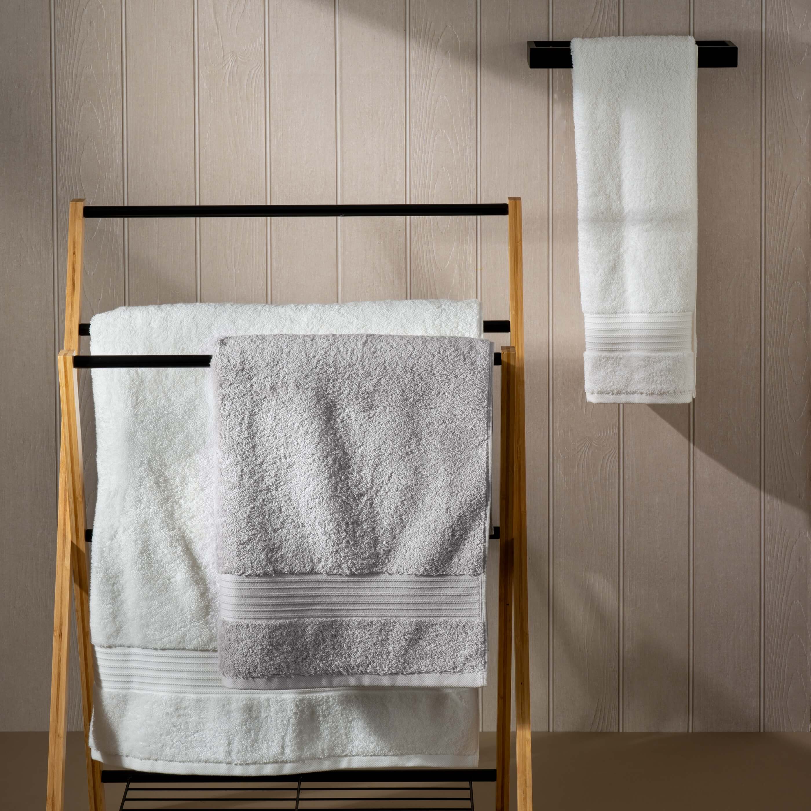 Light Grey Egyptian Cotton Bath Towels