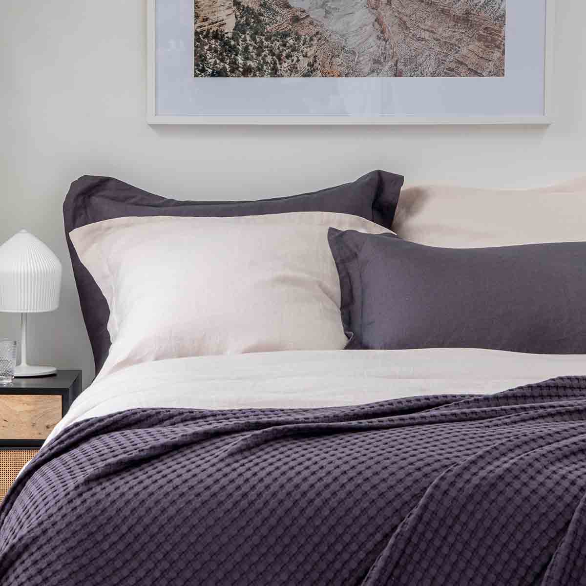 Blush Pink French Linen Bed Sets