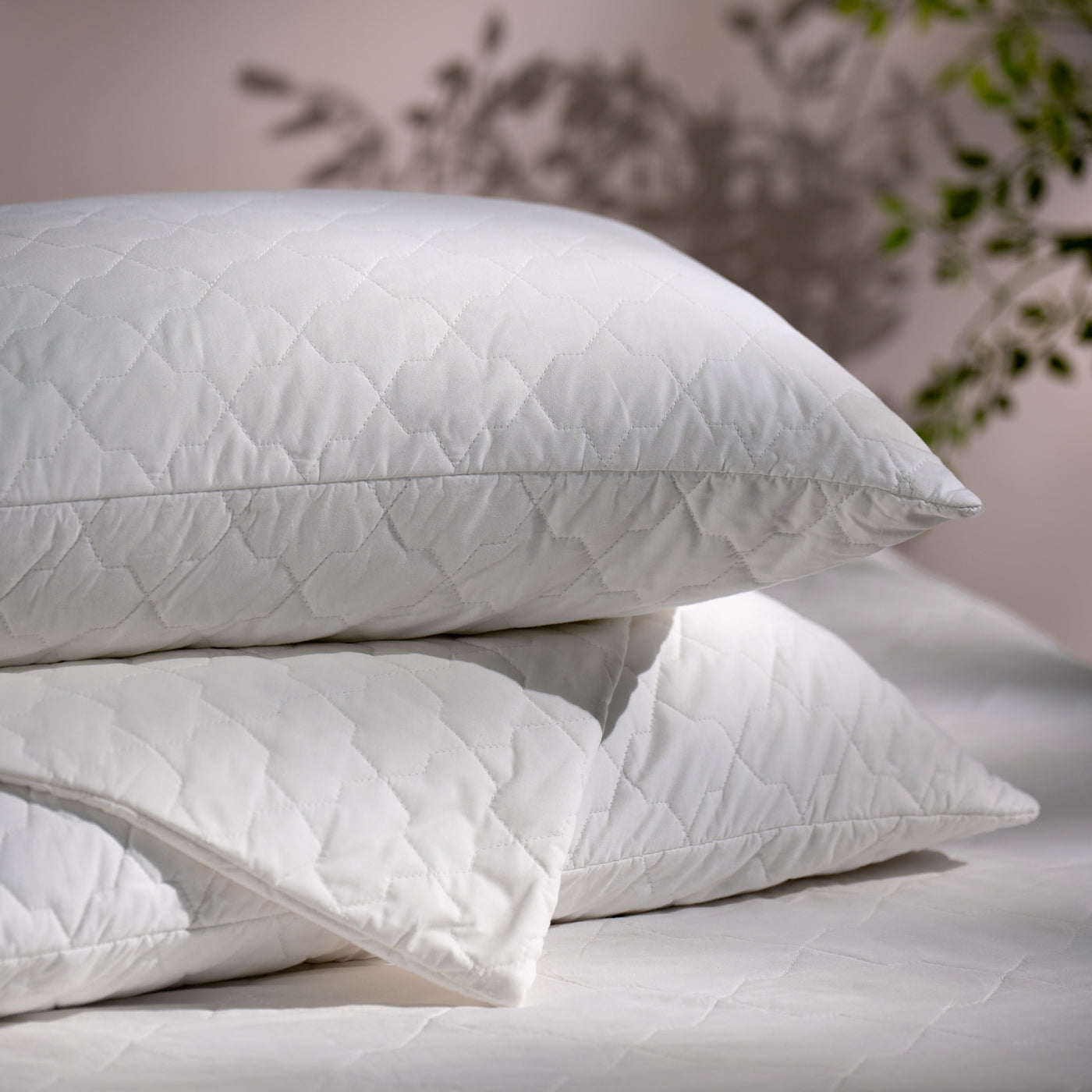 Quilted Cotton Pillow Protector
