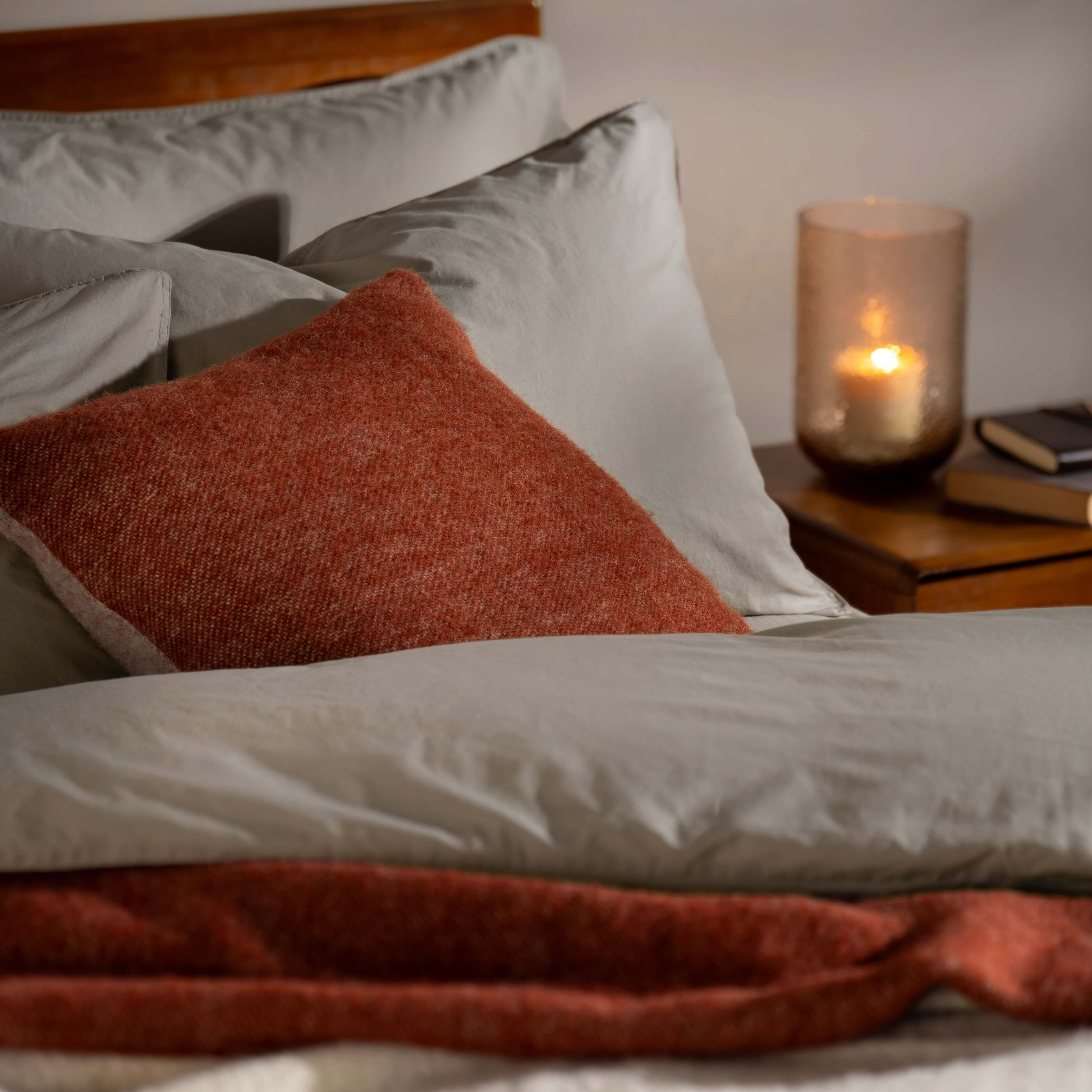 Mocha Stonewashed Cotton Bedding & Sheets