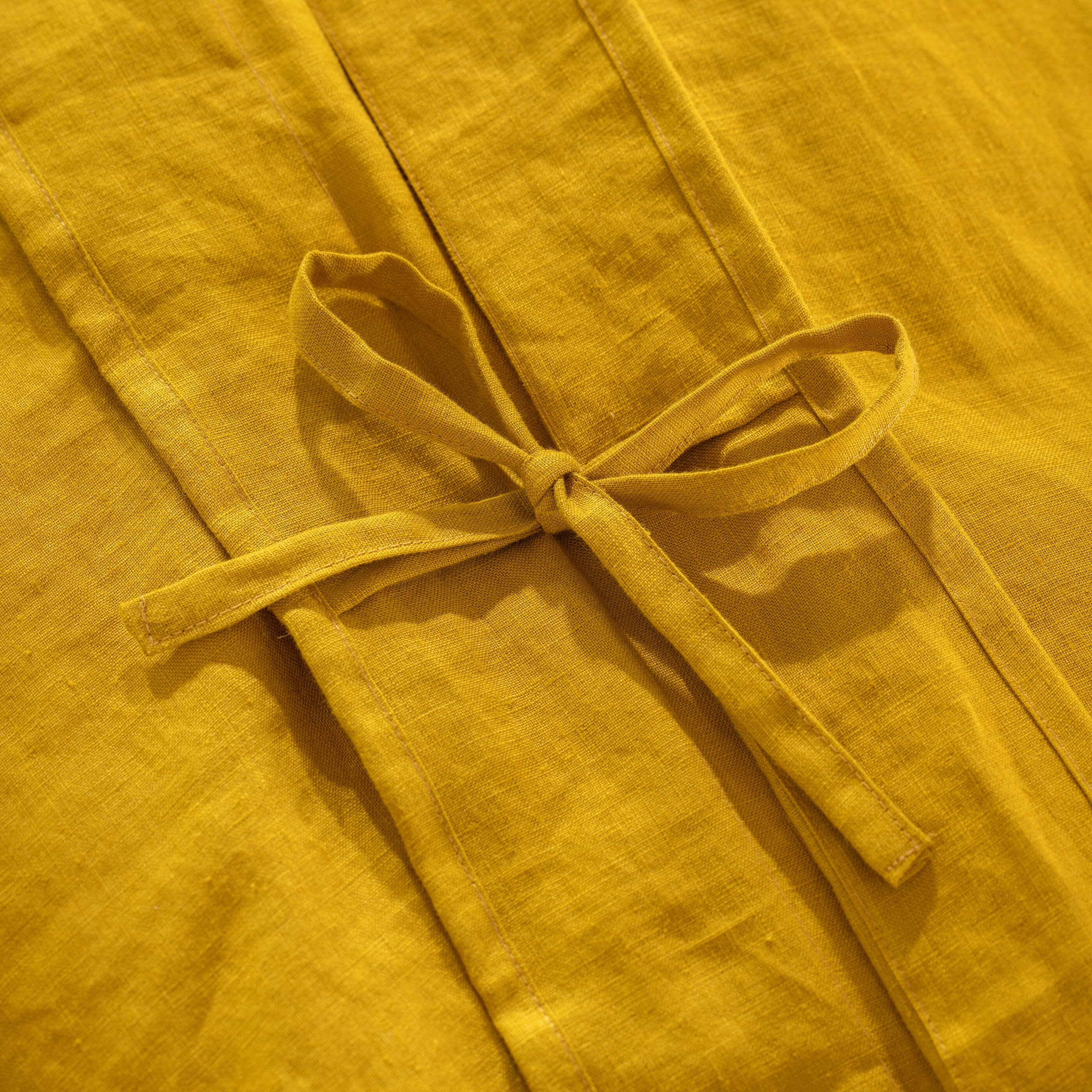 Mustard Yellow French Linen Duvet Cover