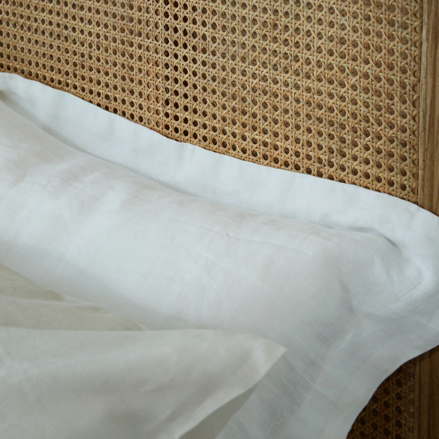 Natural French Linen Bedding And Bed Sheets - breathable, bedroom detail | Soak and Sleep