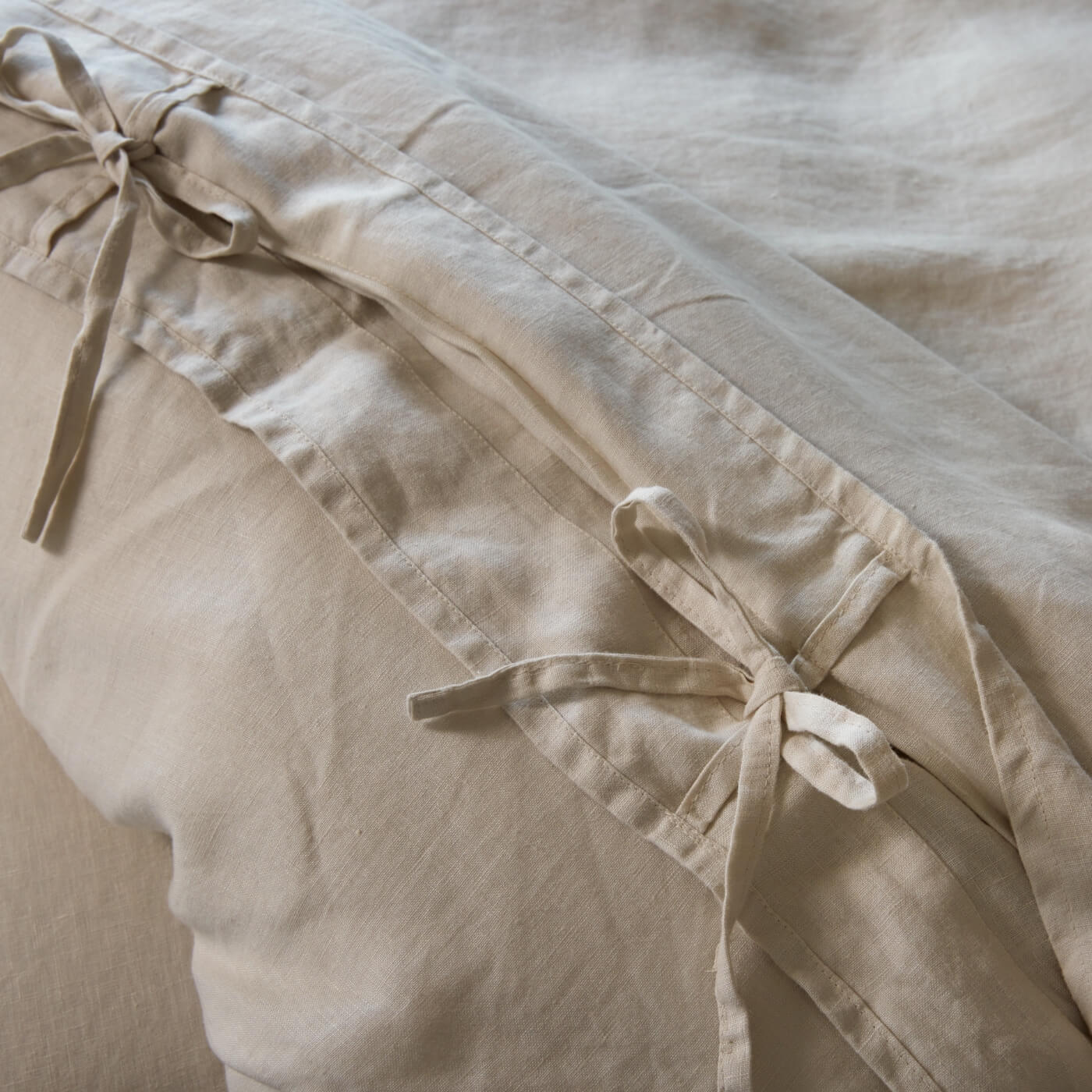 Natural French Linen Bedding And Bed Sheets
