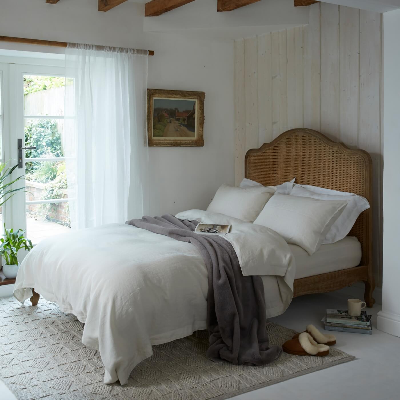Natural French Linen Bedding And Bed Sheets