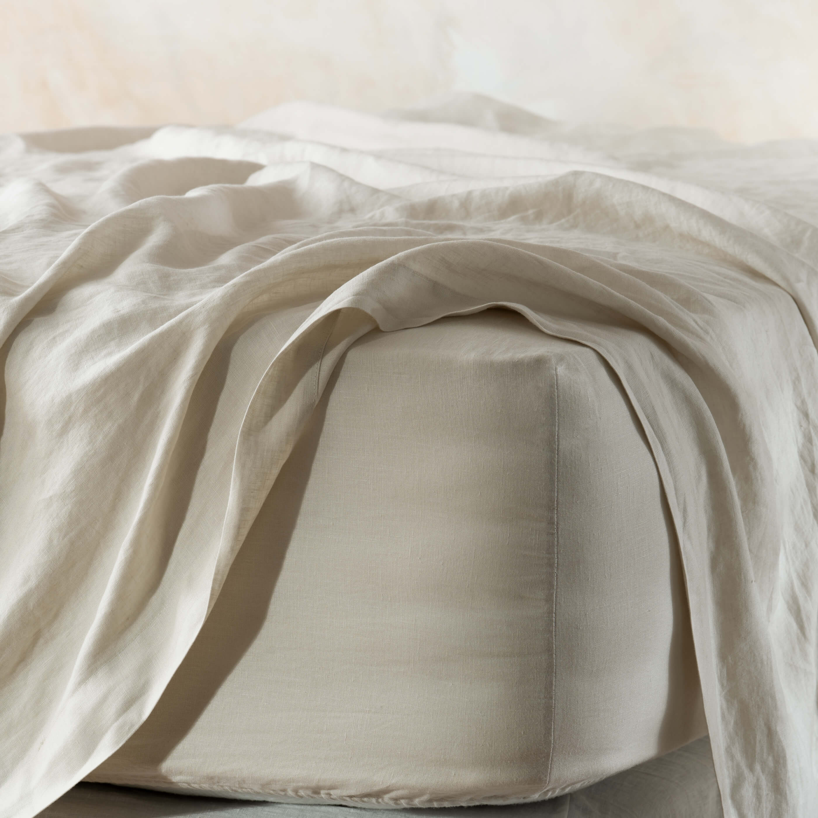 Natural French Linen Flat Sheet