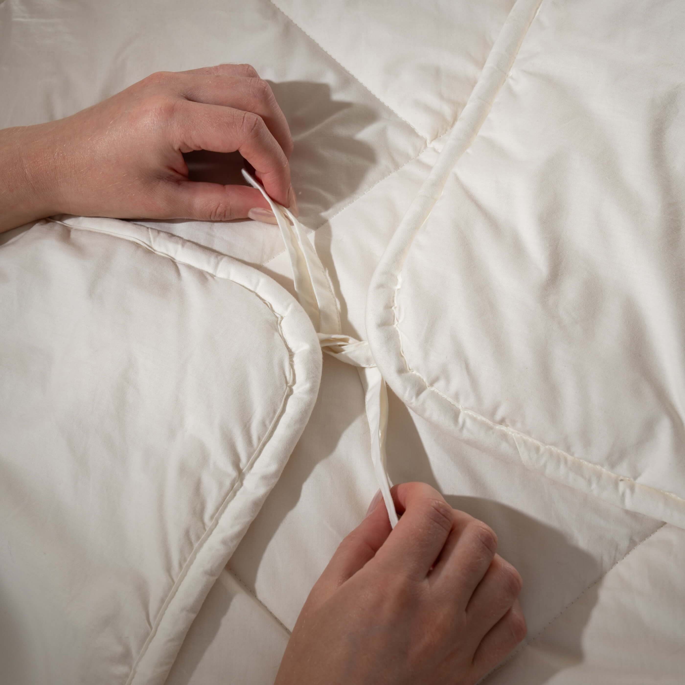 New Zealand Mitchell Wool Duvets - Breathable, close-up detail 2 | Soak and Sleep