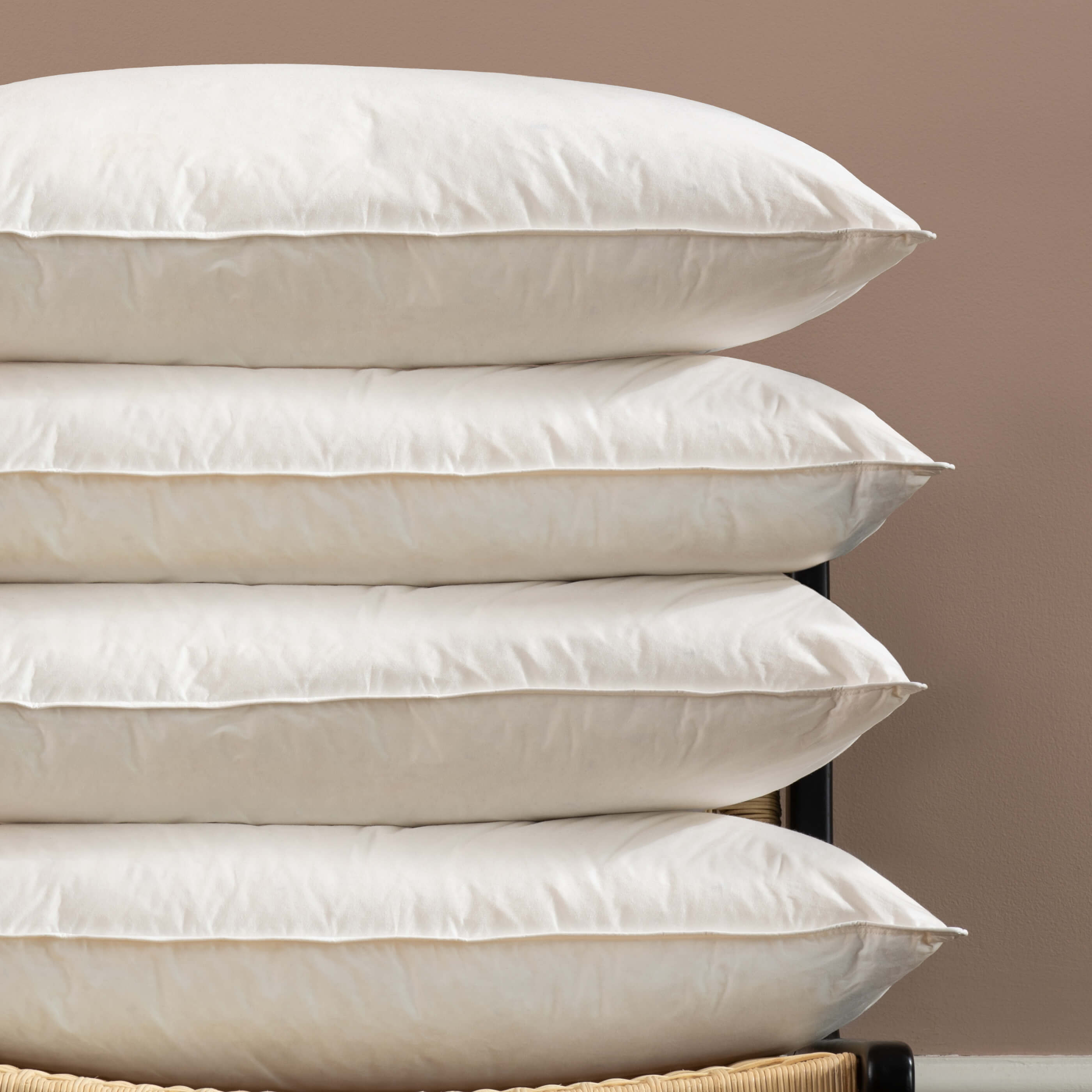 Goose Feather & Down Standard Pillow - Medium- 10 Pack