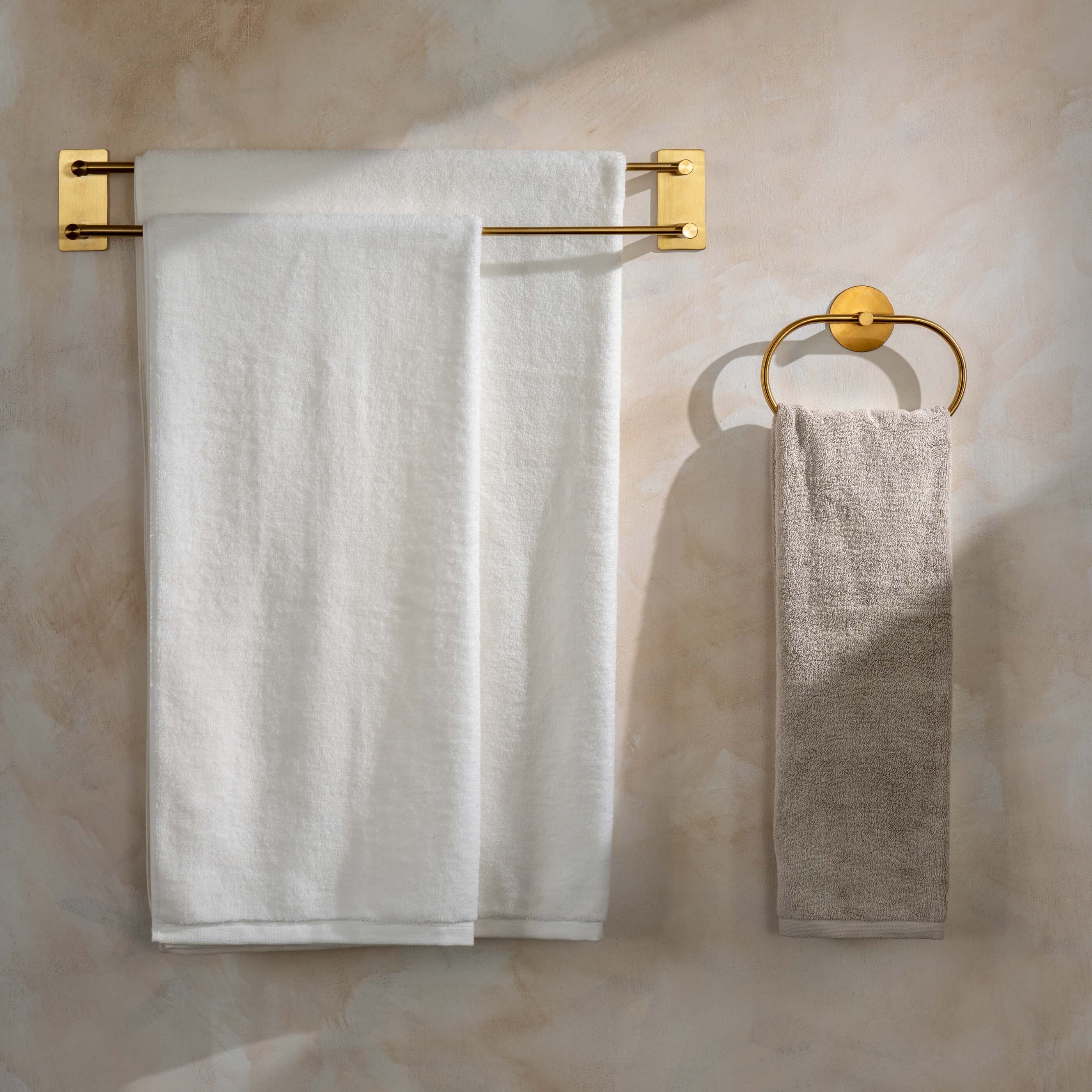 Stone Supima Cotton Towels detail view 2 | Soak and Sleep