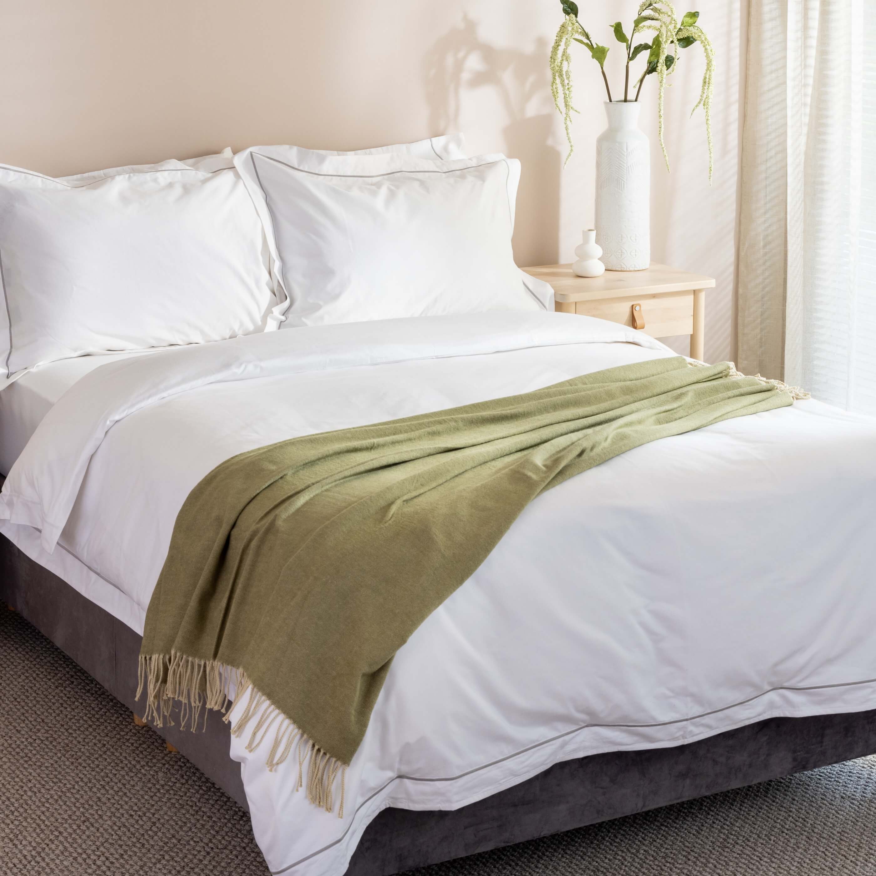 Olive Super Soft Throw