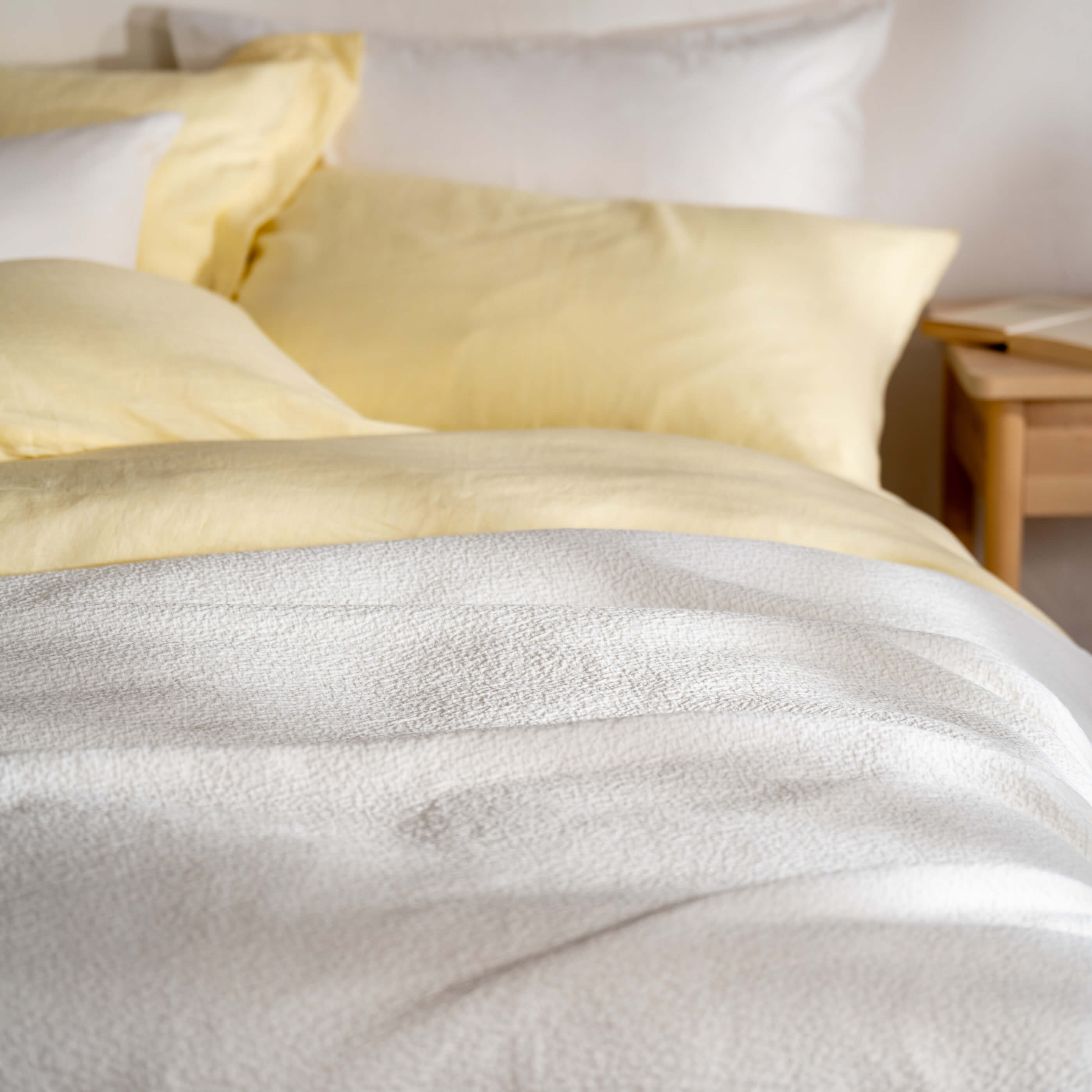 White Textured Matelasse Cotton Bedspread