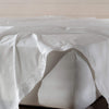White 200 Thread Count Egyptian Cotton Bedding And Sheets - linen, breathable, bedroom detail 2 | Soak and Sleep