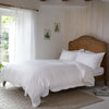 White 300 Thread Count Easycare Cotton With Tencel Bedding - linen, styled in a bedroom | Soak and Sleep