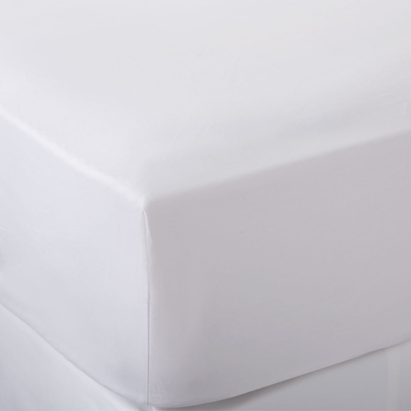 White 500TC Egyptian Cotton Fitted Sheet (Standard)