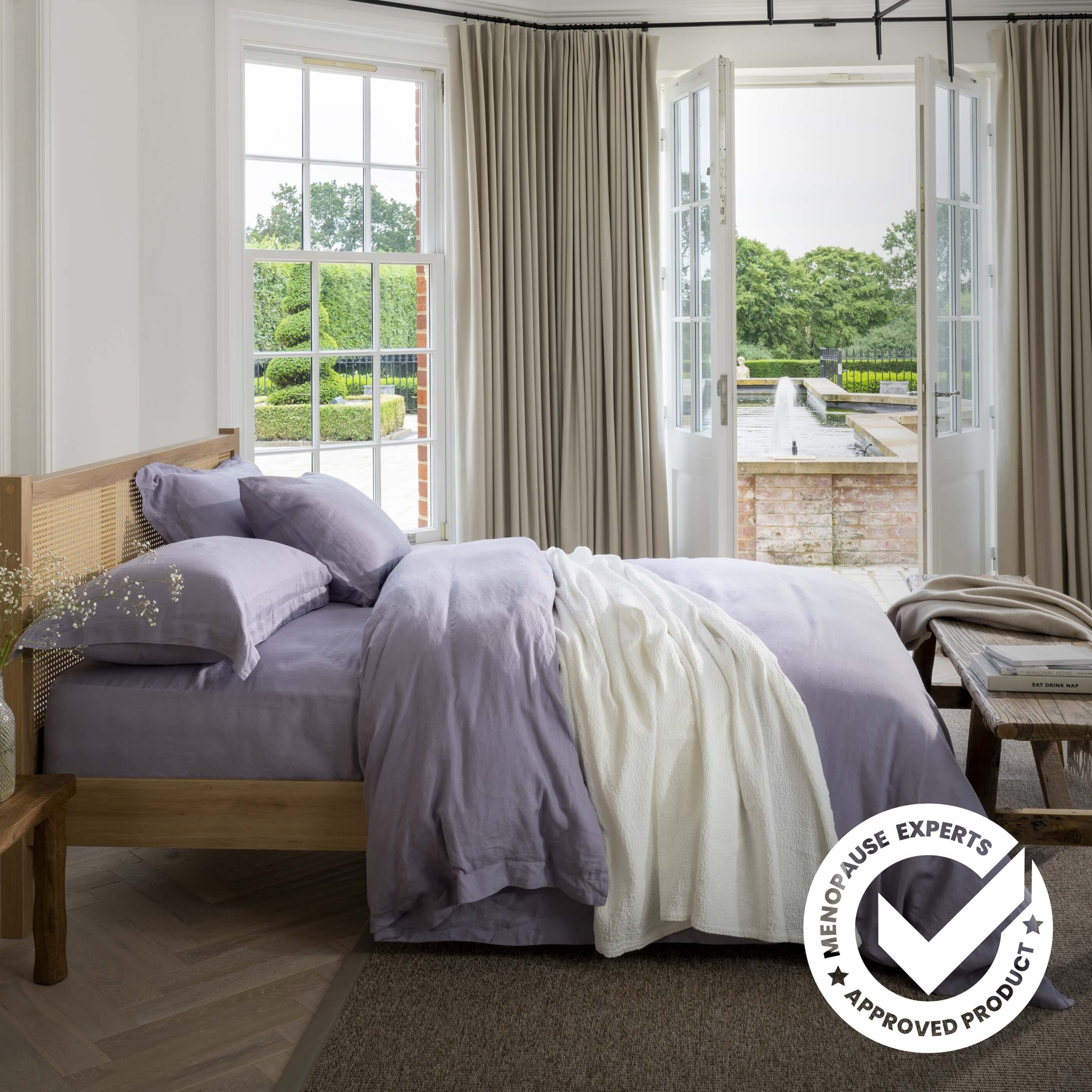 Lavender French Linen Pillowcases