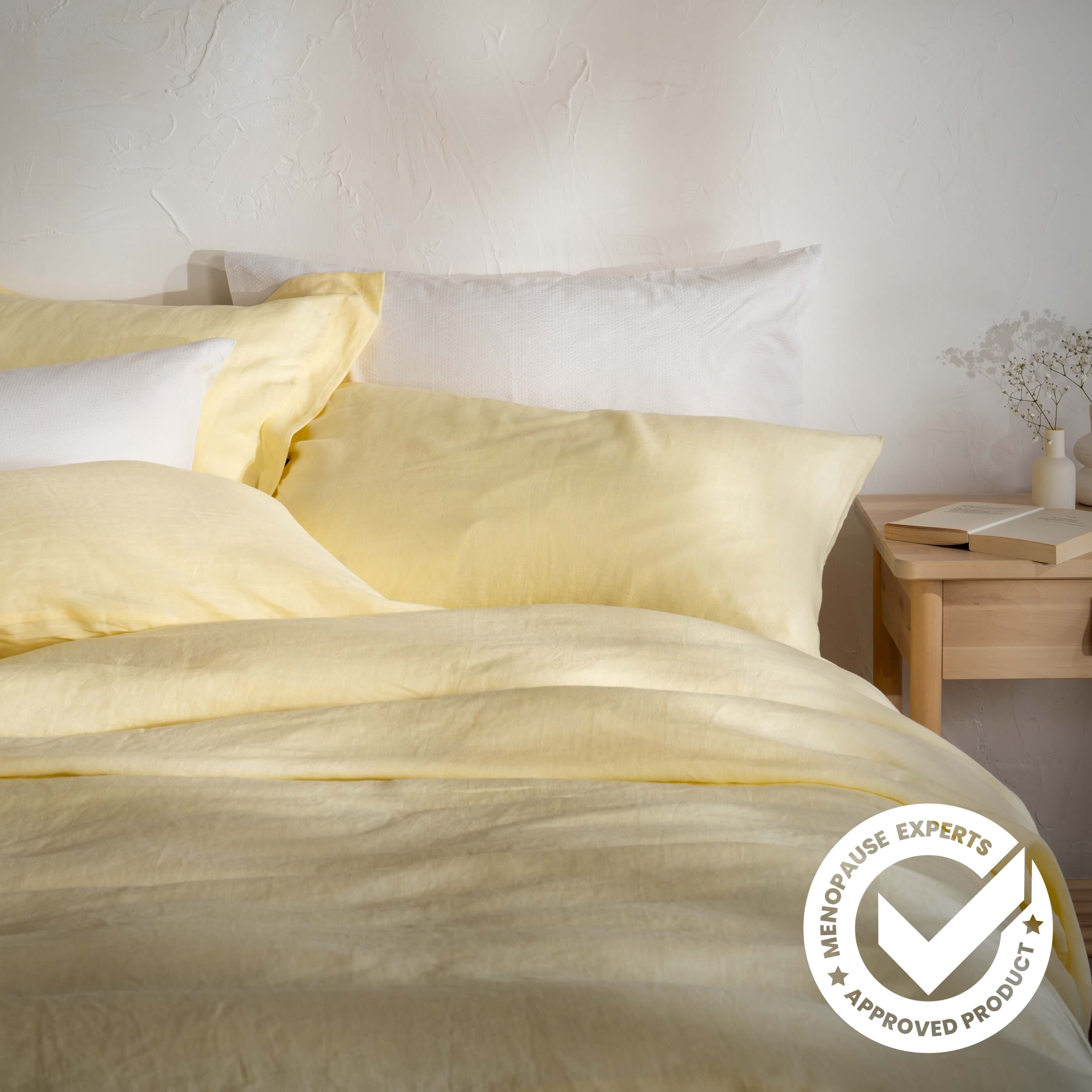 Lemon Yellow French Linen Pillowcase