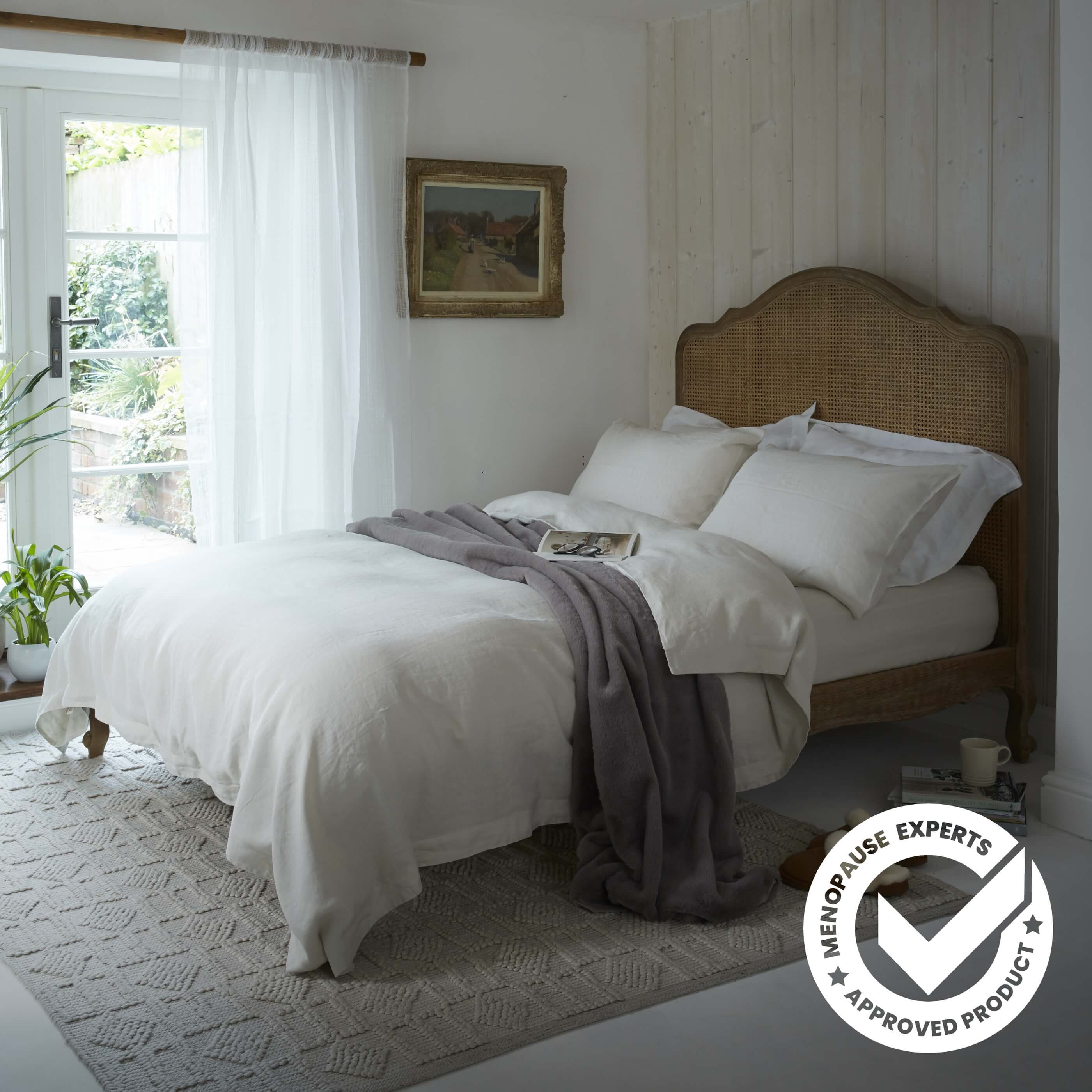 Natural French Linen Bed Set