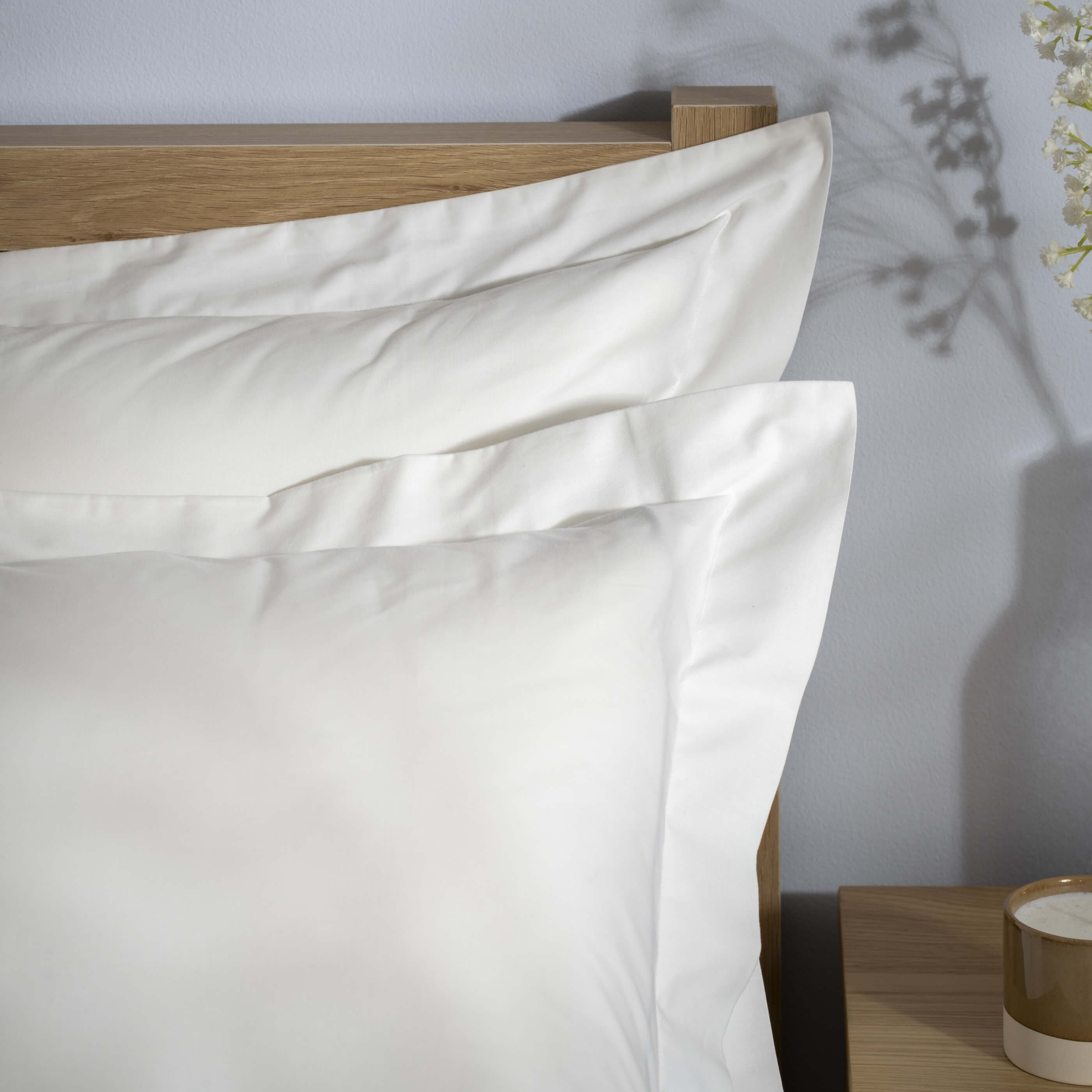 White 200 Thread Count Egyptian Cotton Pillowcases