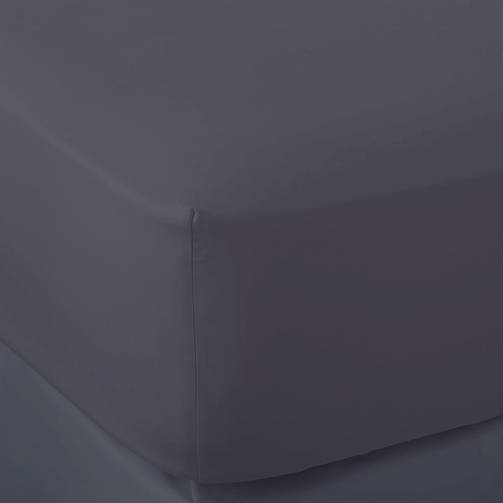 Midnight French Linen 40cm Deep Fitted Sheets