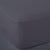 Midnight Grey French Linen Fitted Sheet (Deep)