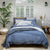 Denim Blue French Linen Duvet Cover
