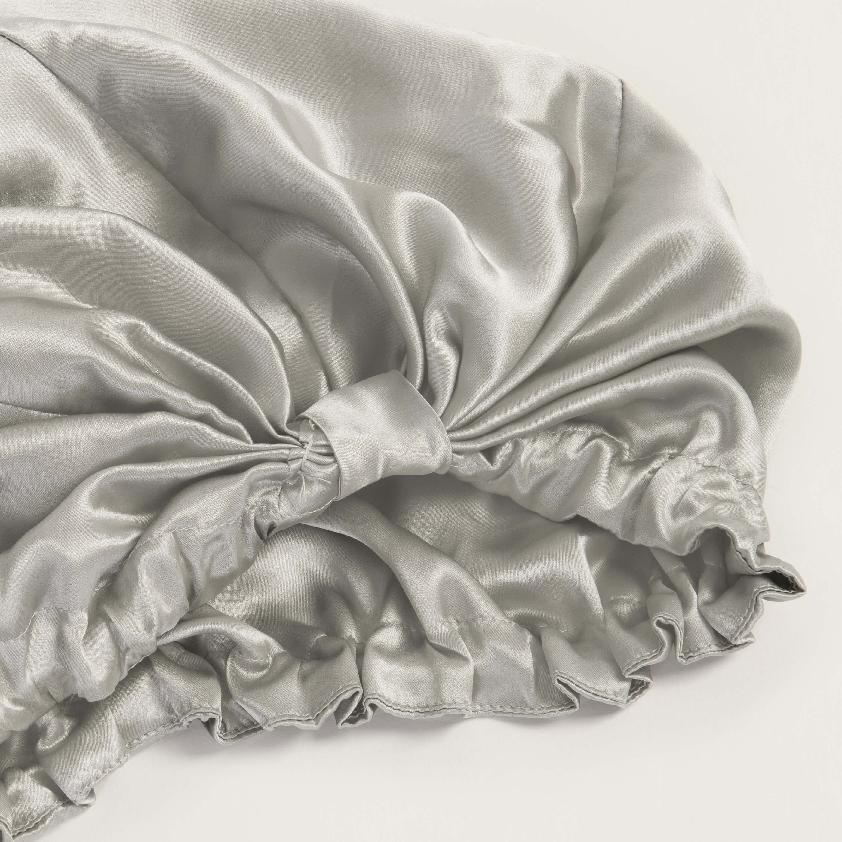 Antique Silver Pure Mulberry Silk Hair Wrap
