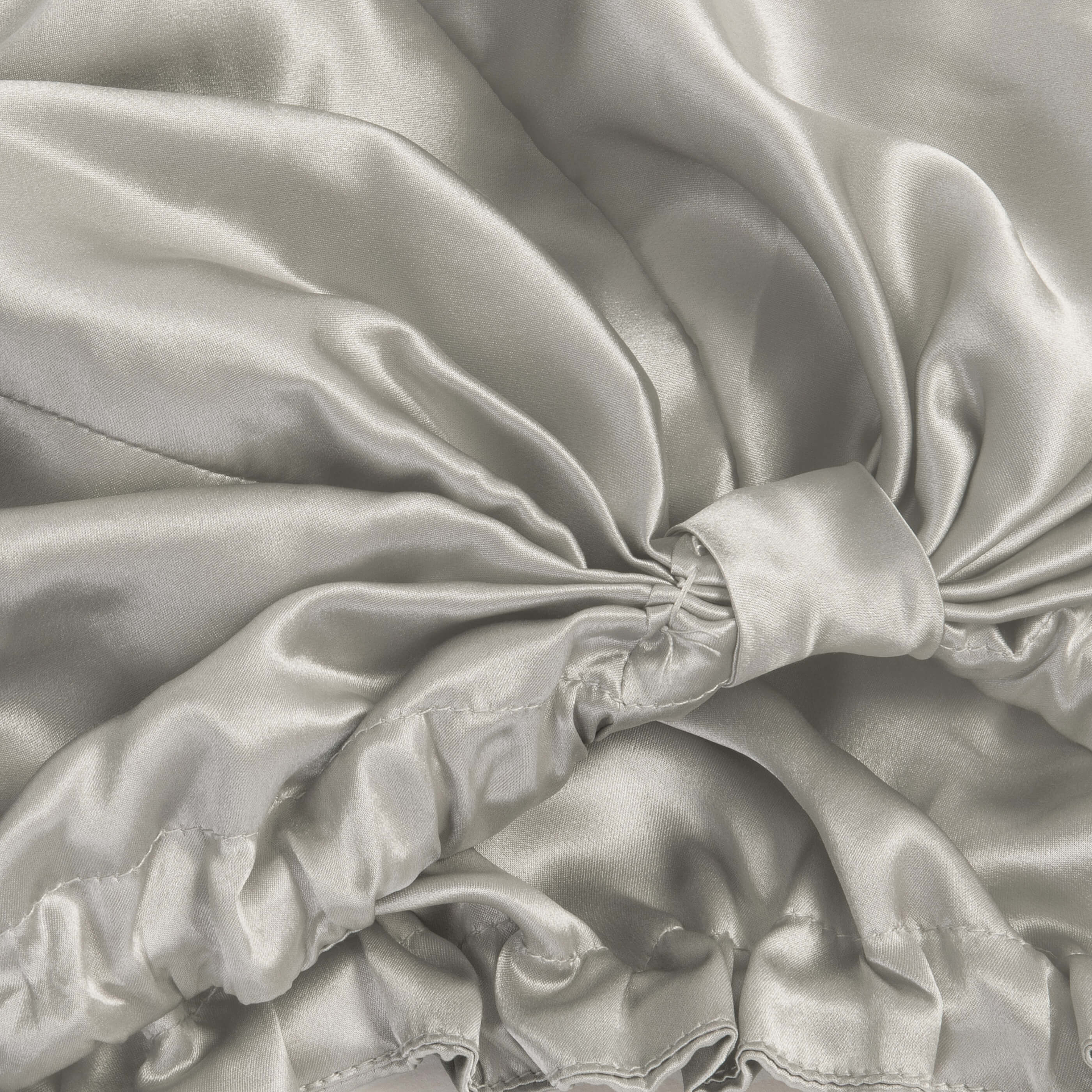 Antique Silver Pure Mulberry Silk Hair Wrap