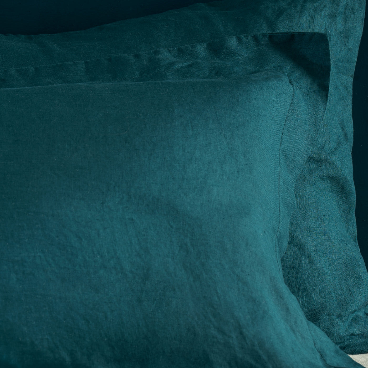 Atlantic Blue French Linen Pillowcases