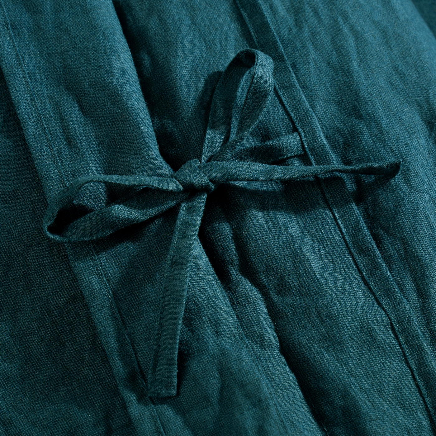 Atlantic Blue French Linen Duvet Cover