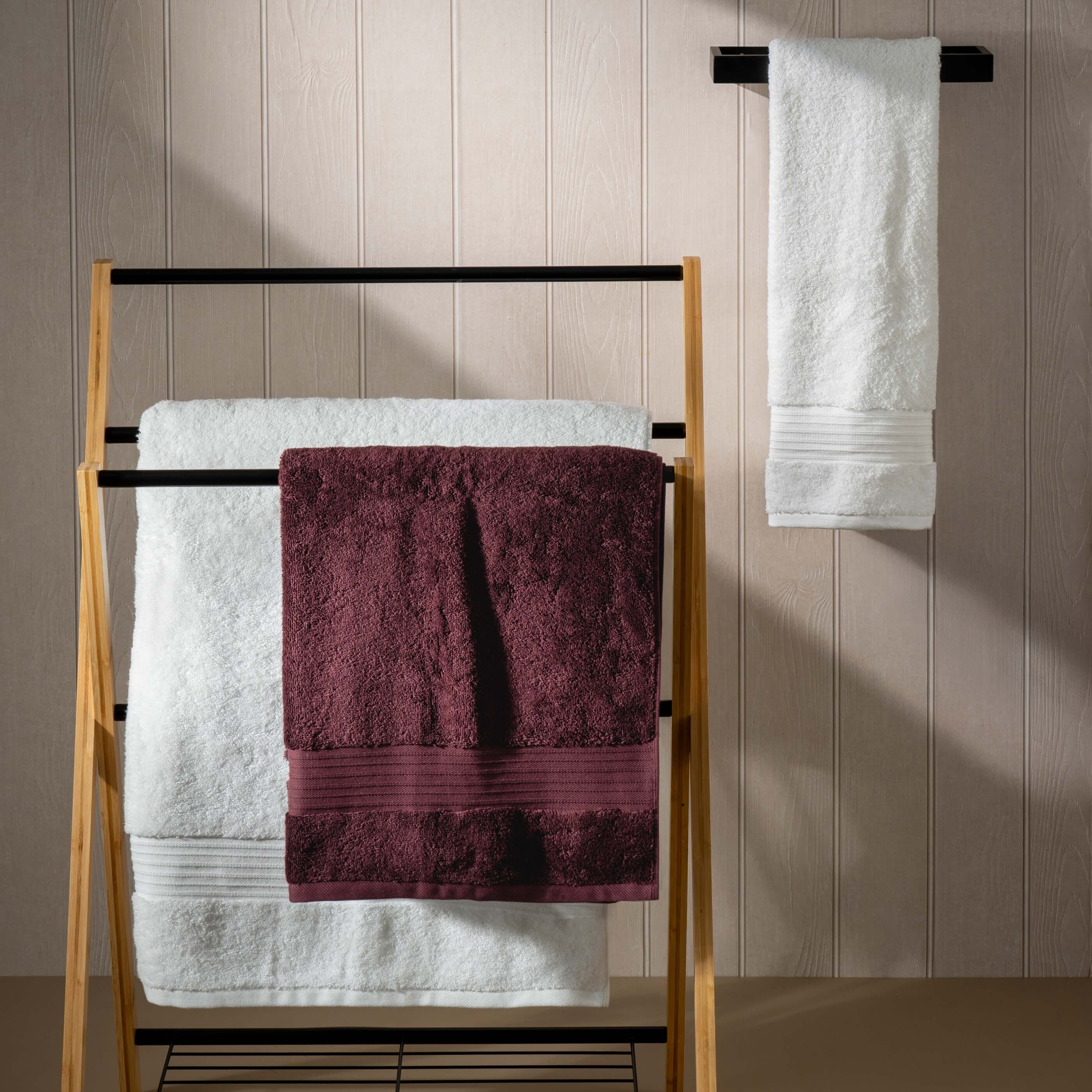 Aubergine Egyptian Cotton Towels