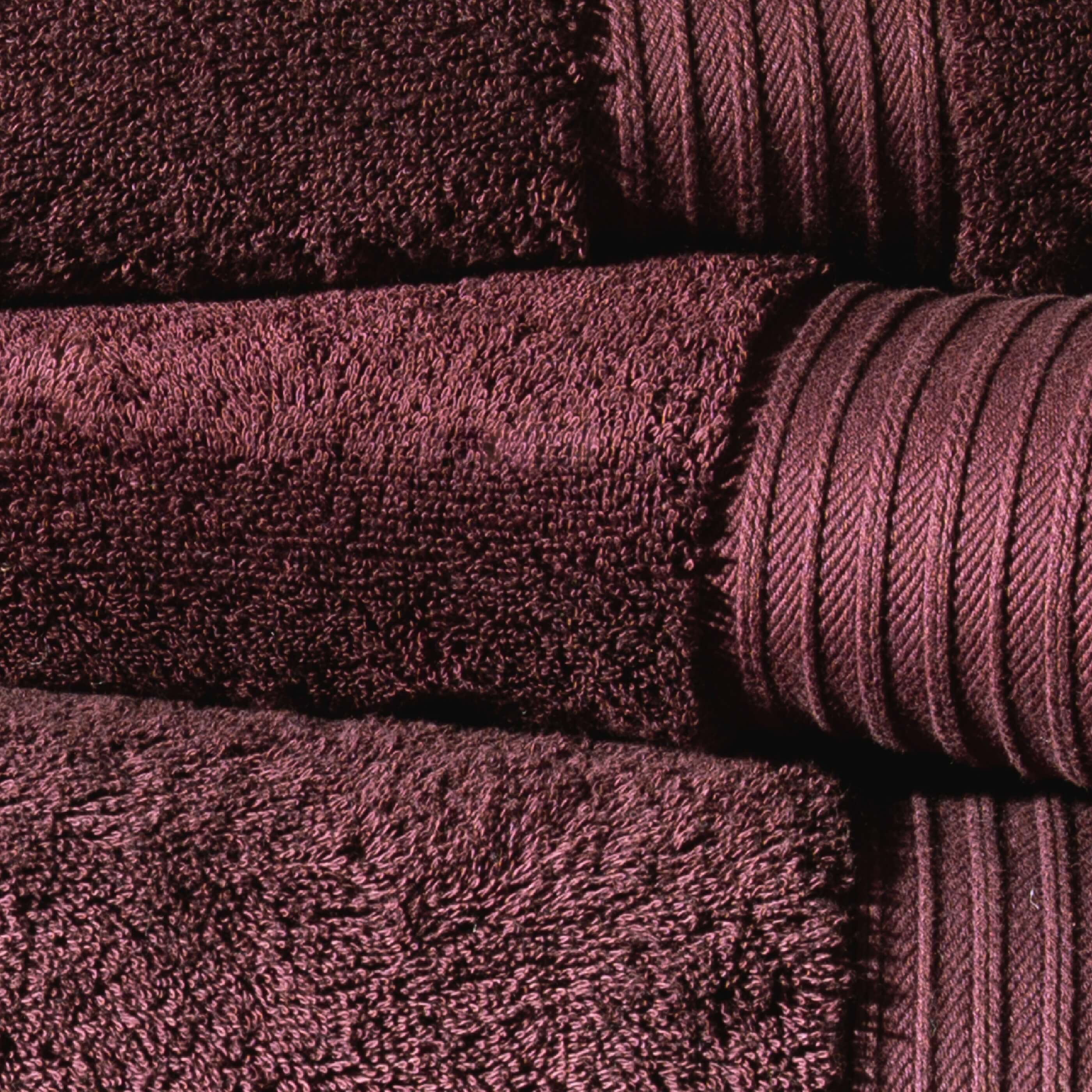 Aubergine Egyptian Cotton Towels