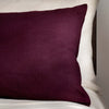 Aubergine French Linen Pillowcases close-up detail 1 | Soak and Sleep