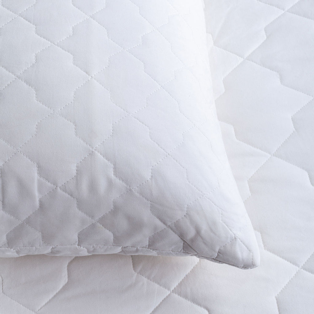 Quilted Cotton Pillow Protector
