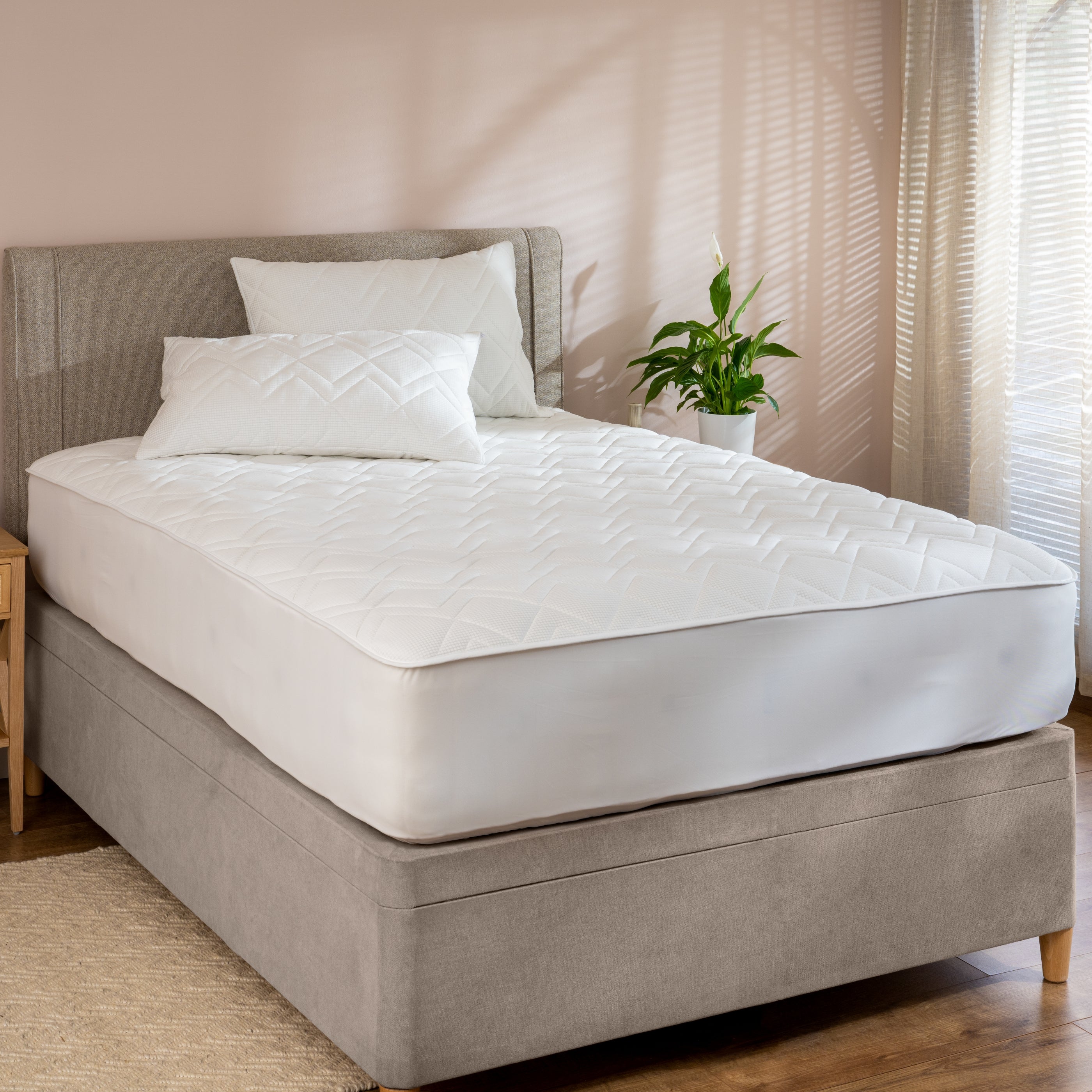 Temperature Regulating Standard Pillow Protector Pair