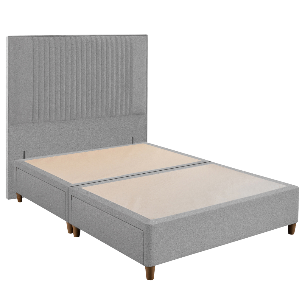 Sliver Ockham Upholstered Headboard & Divan Base