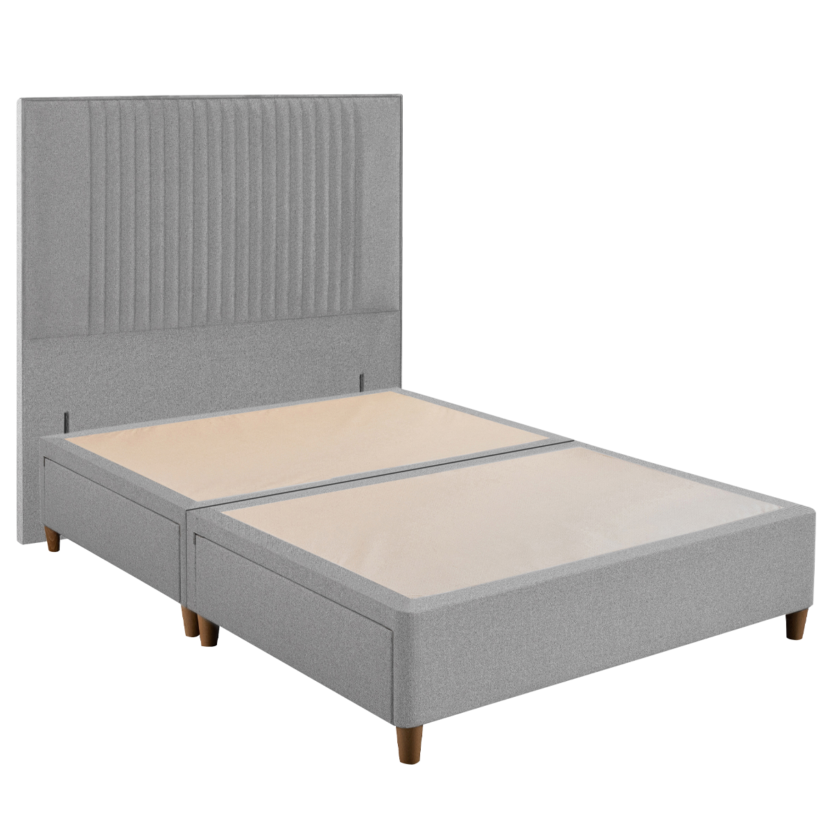 Sliver Ockham Upholstered Headboard & Divan Base